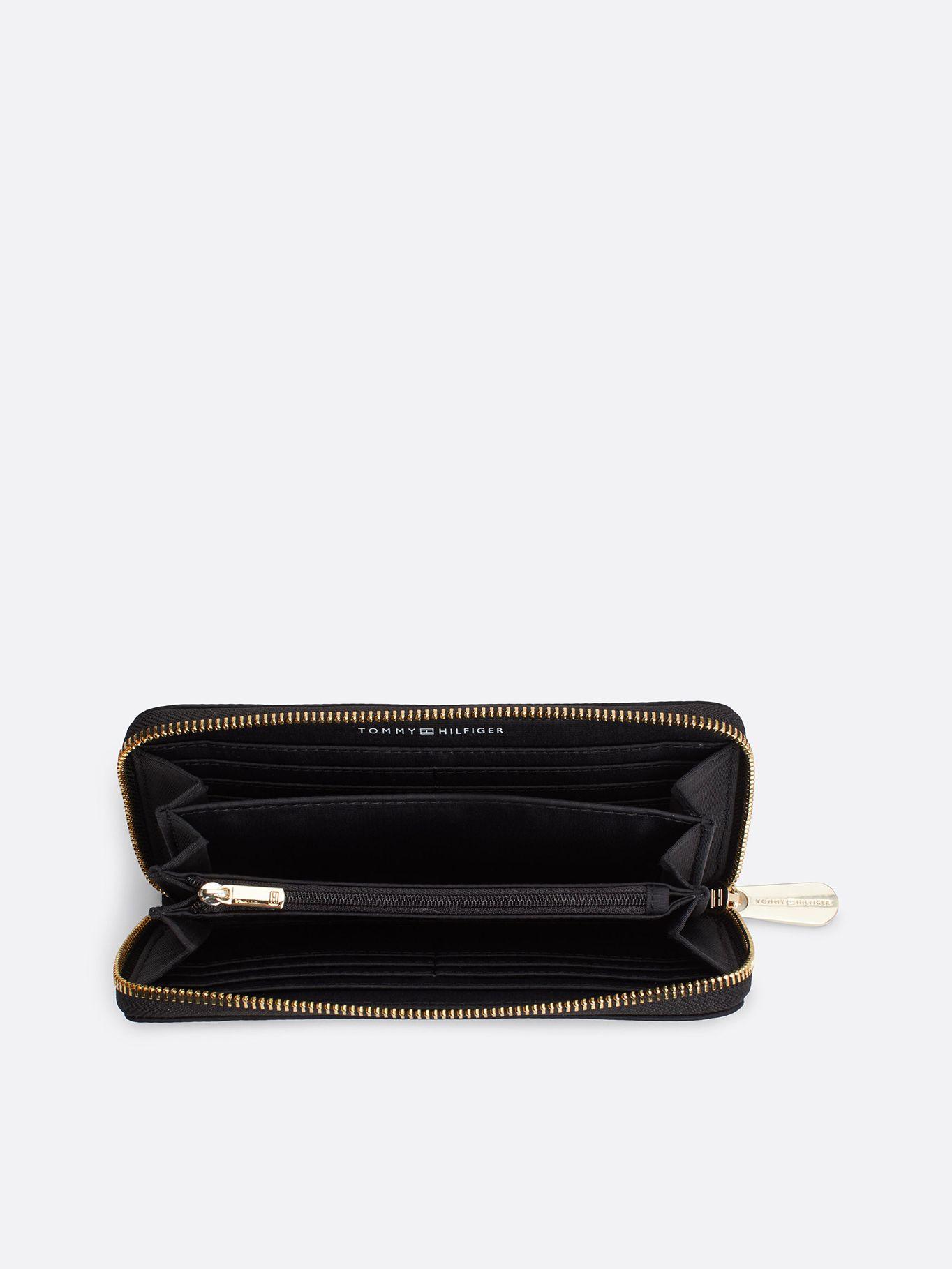 Billetera Monogram Con Cremallera Negro Tommy Hilfiger-2