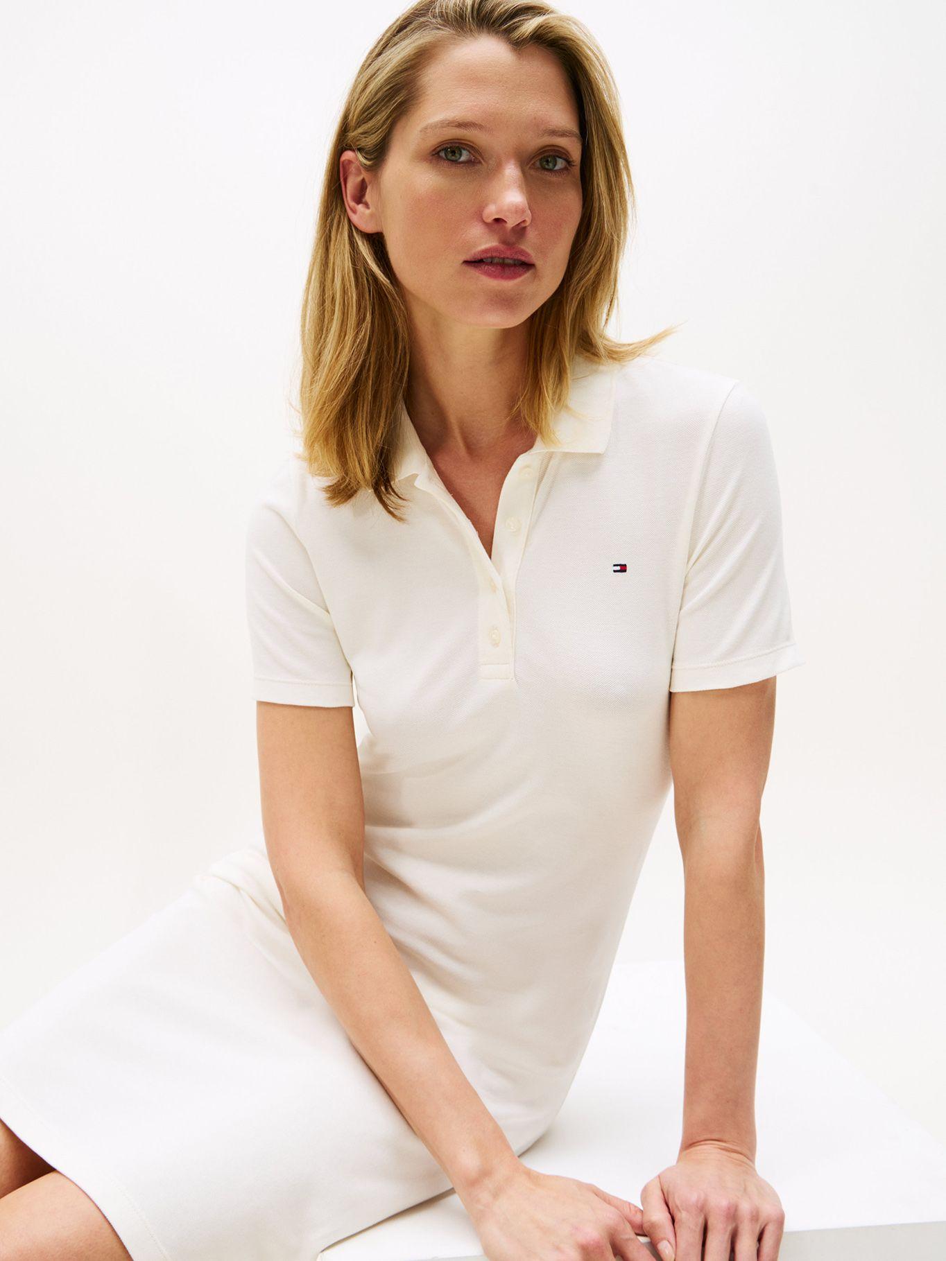 Vestido Polo 1985 Corte Slim YA8 Blanco Tommy Hilfiger-3