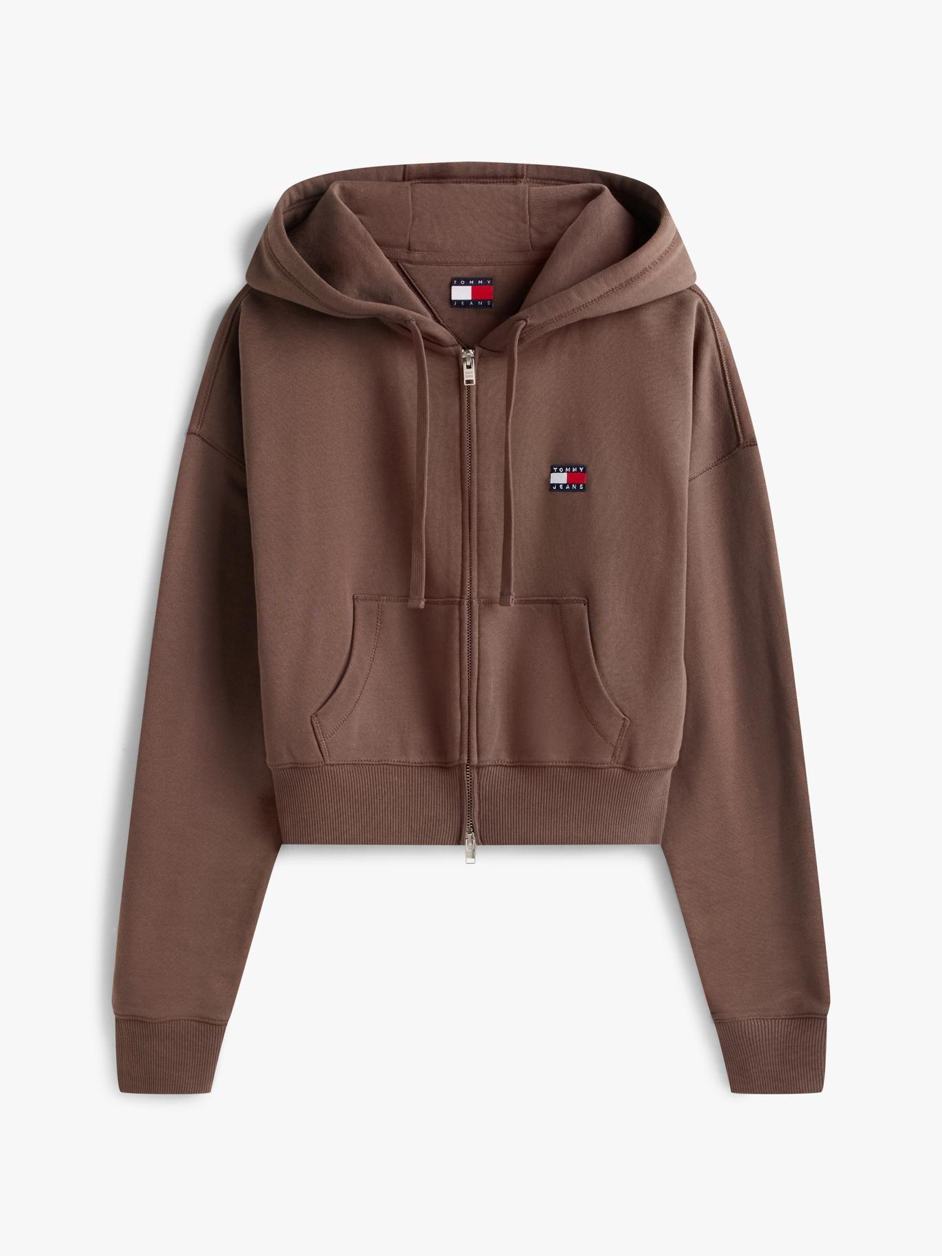 Polerón Hoodie Con Cierre Tommy Jeans Café-4