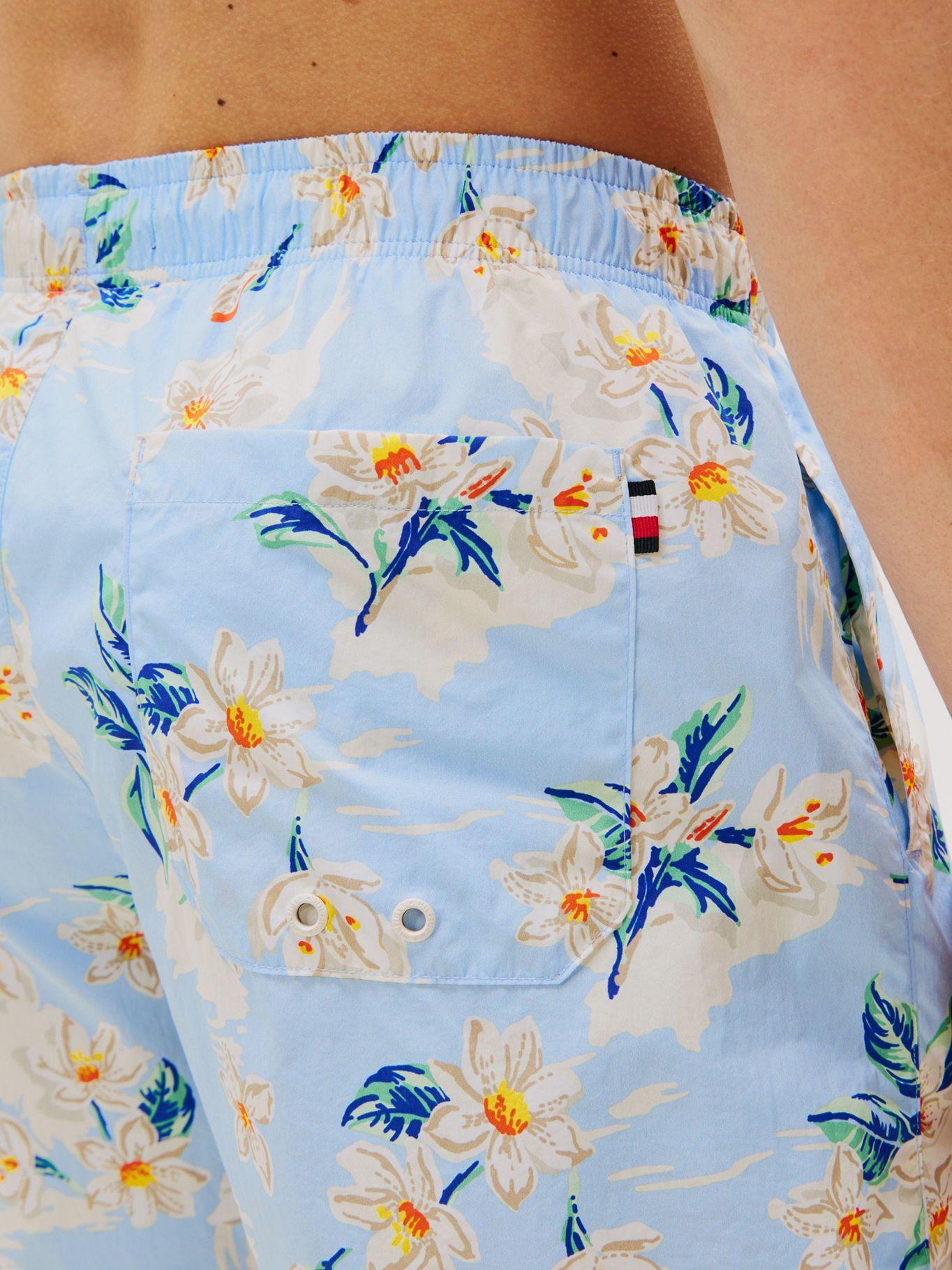 Traje De Baño Con Estampado Celeste Tommy Hilfiger-3