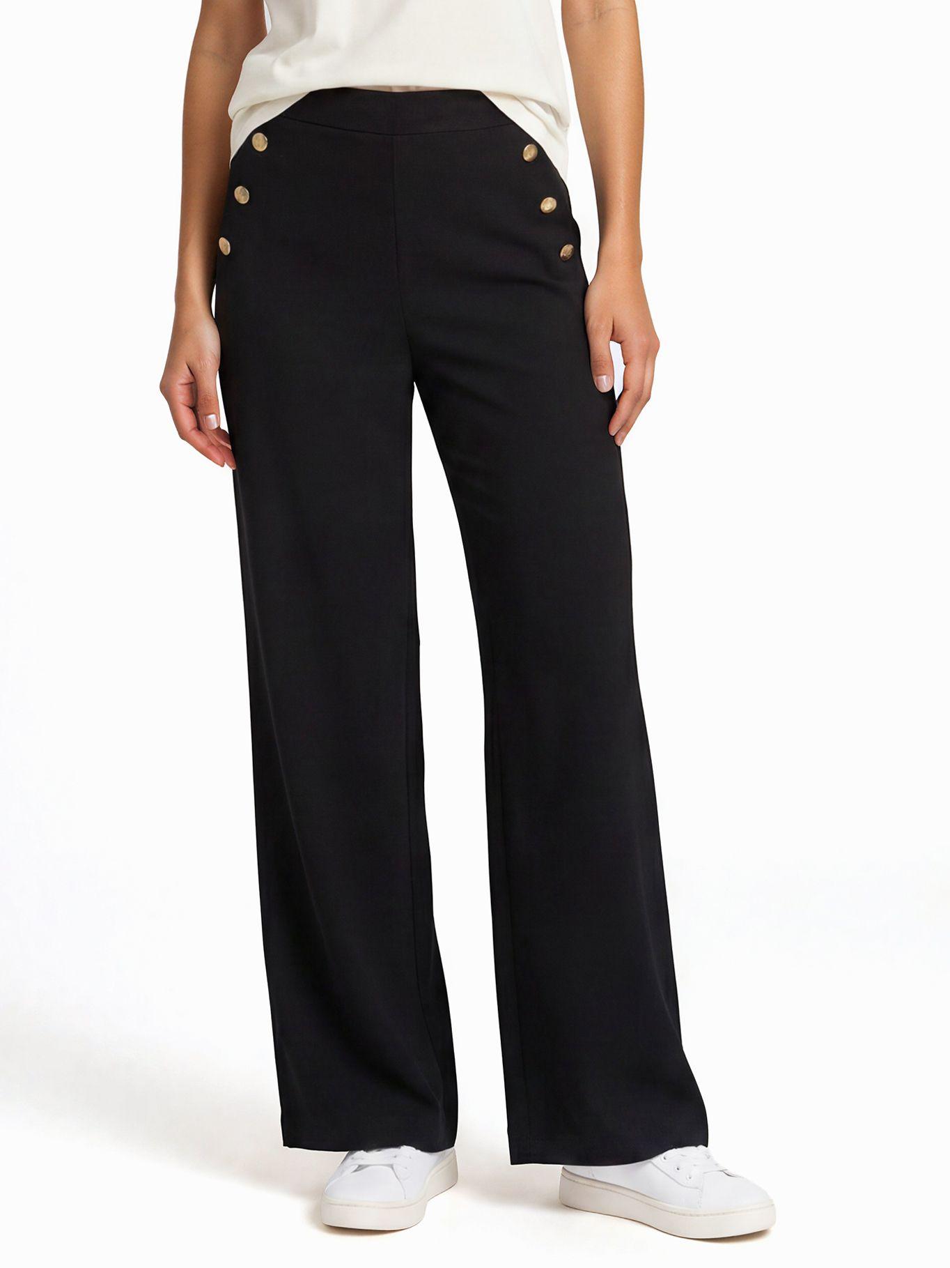 Pantalón Con Botones Dorados Negro Tommy Hilfiger-1