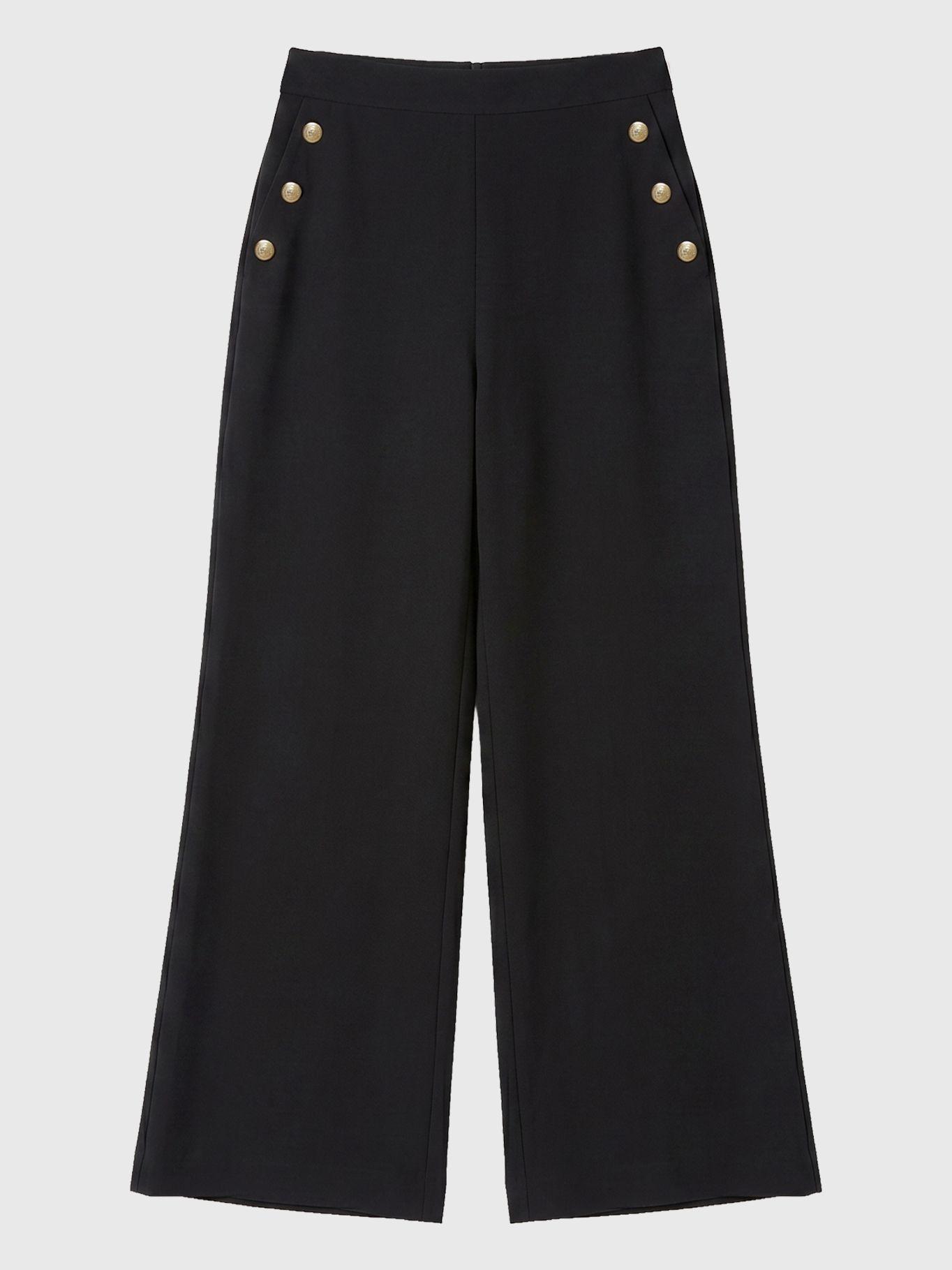 Pantalón Con Botones Dorados Negro Tommy Hilfiger-4