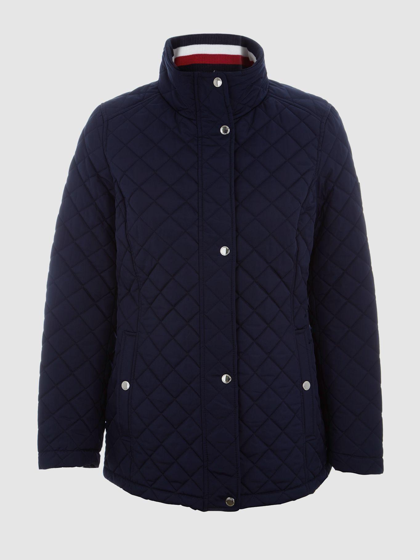 Chaqueta Quilted Cuello Alto Azul Tommy Hilfiger-0
