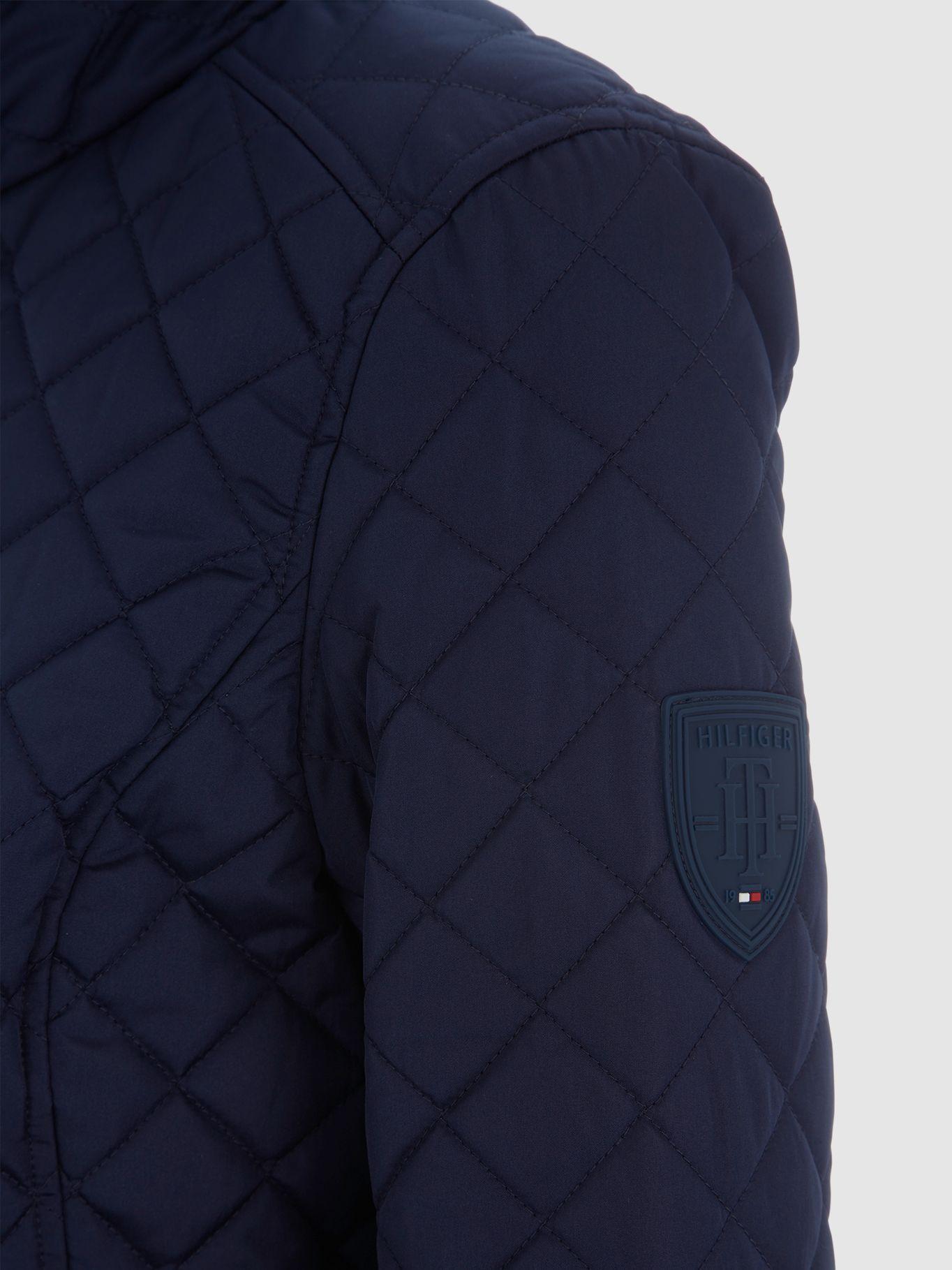 Chaqueta Quilted Cuello Alto Azul Tommy Hilfiger-2