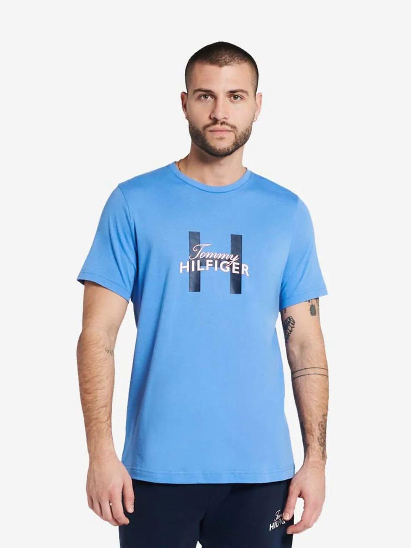 Pijama Manga Corta Classics 474 Azul Tommy Hilfiger-0