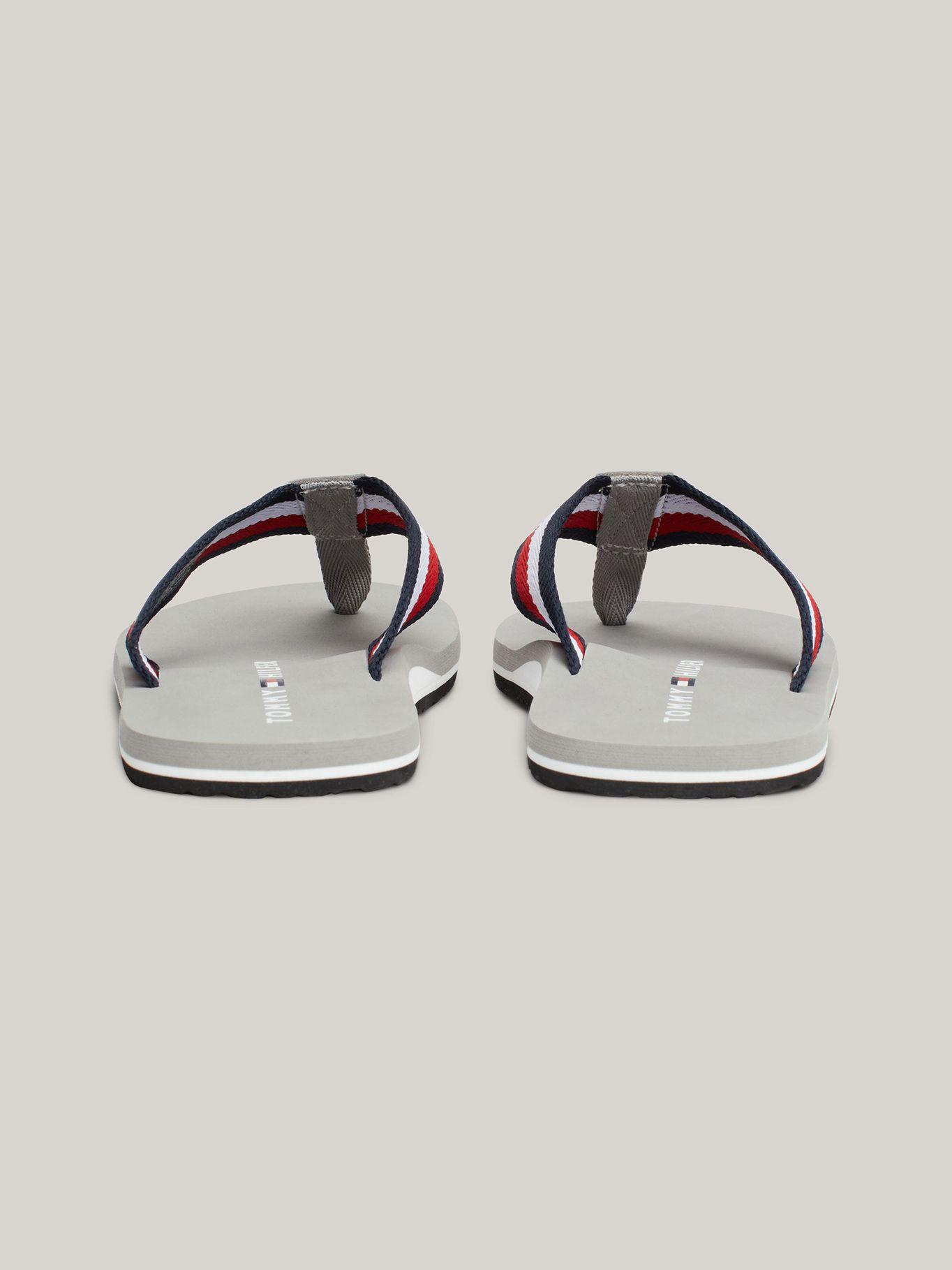 Sandalias Con Cinta Distintiva Gris Tommy Hilfiger-1
