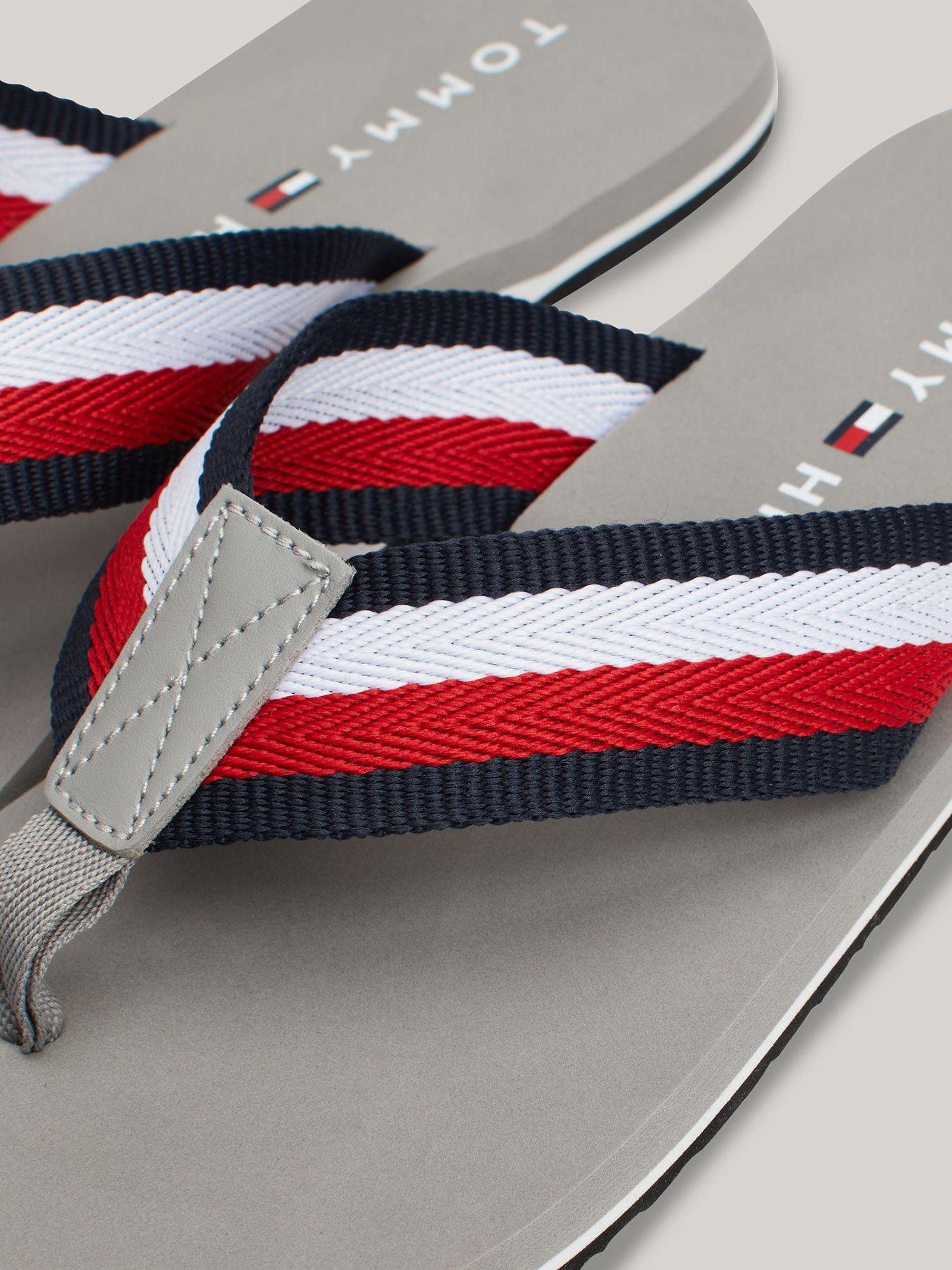 Sandalias Con Cinta Distintiva Gris Tommy Hilfiger-6