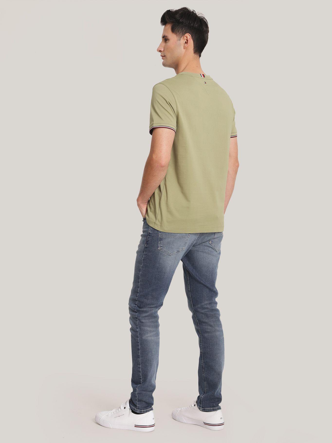 Polera Con Mangas Ribeteadas Verde Tommy Hilfiger-2