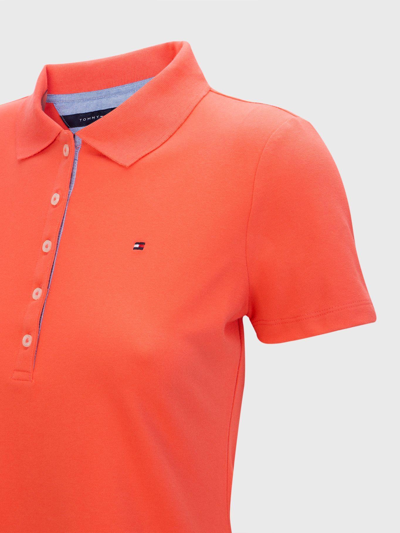 Polo Algodón Solid Naranjo Tommy Hilfiger MY2-3