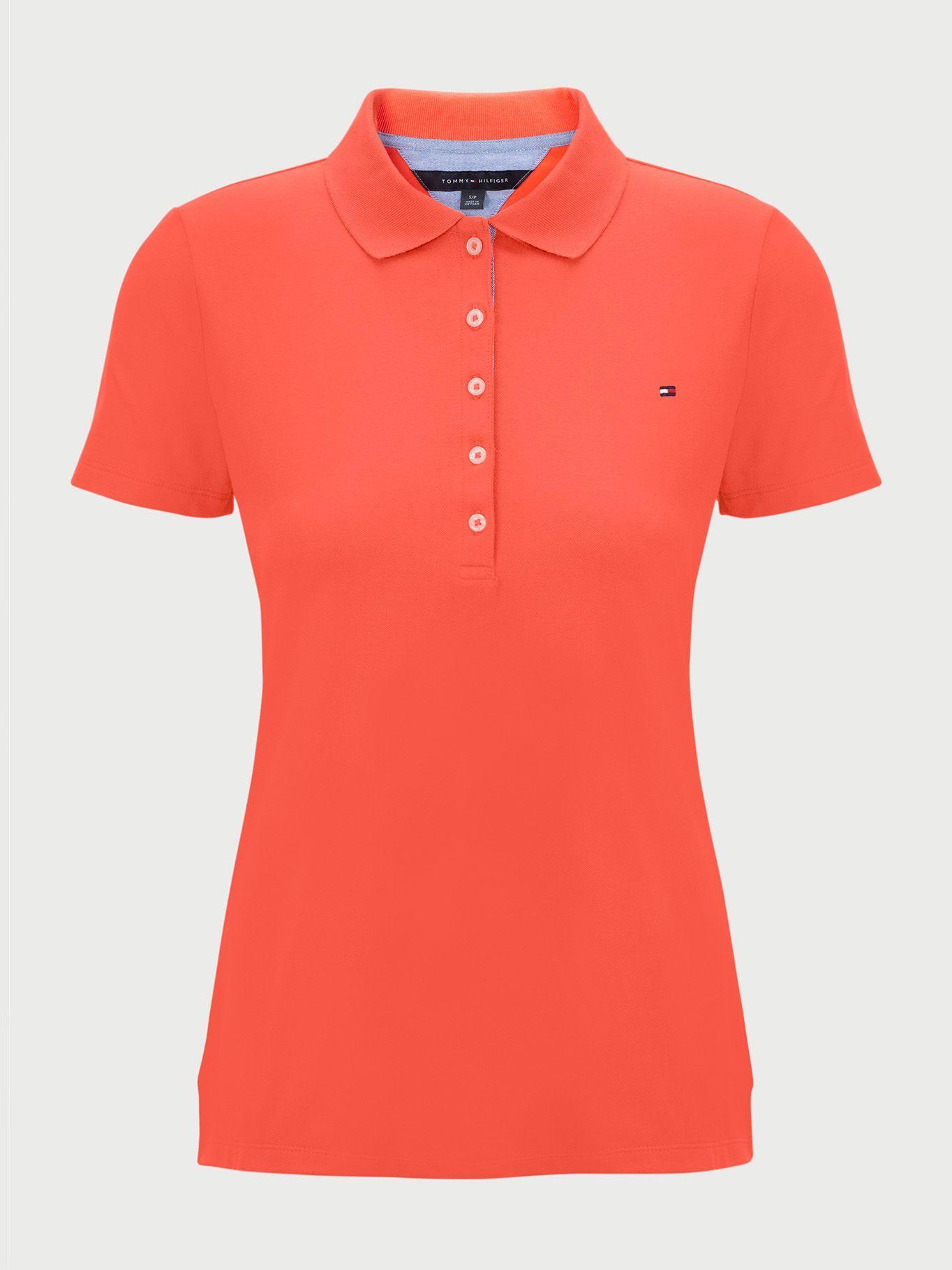 Polo Algodón Solid Naranjo Tommy Hilfiger MY2-0