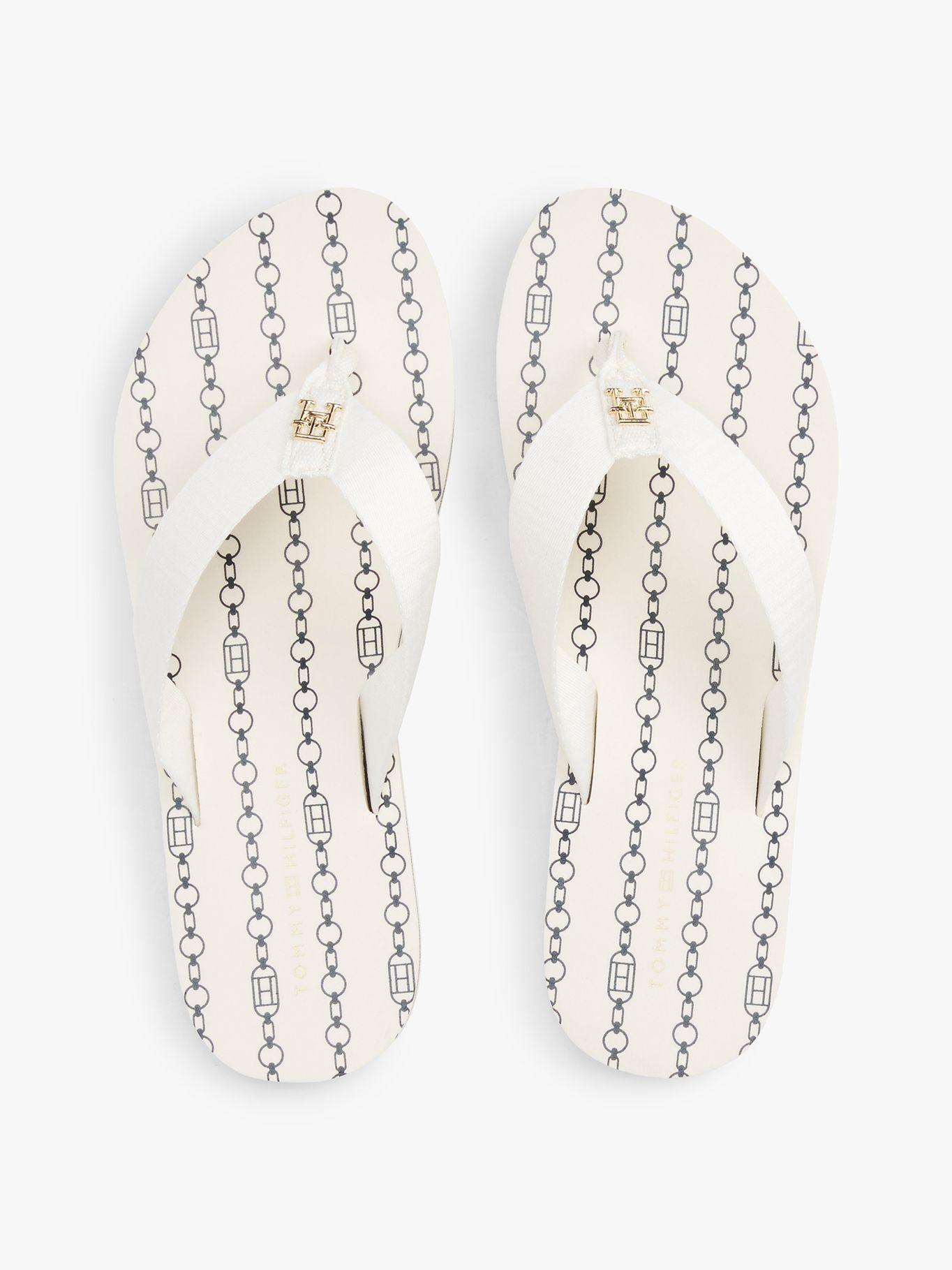 Sandalias Trenzadas Monograma TH Blanco Tommy Hilfiger-2