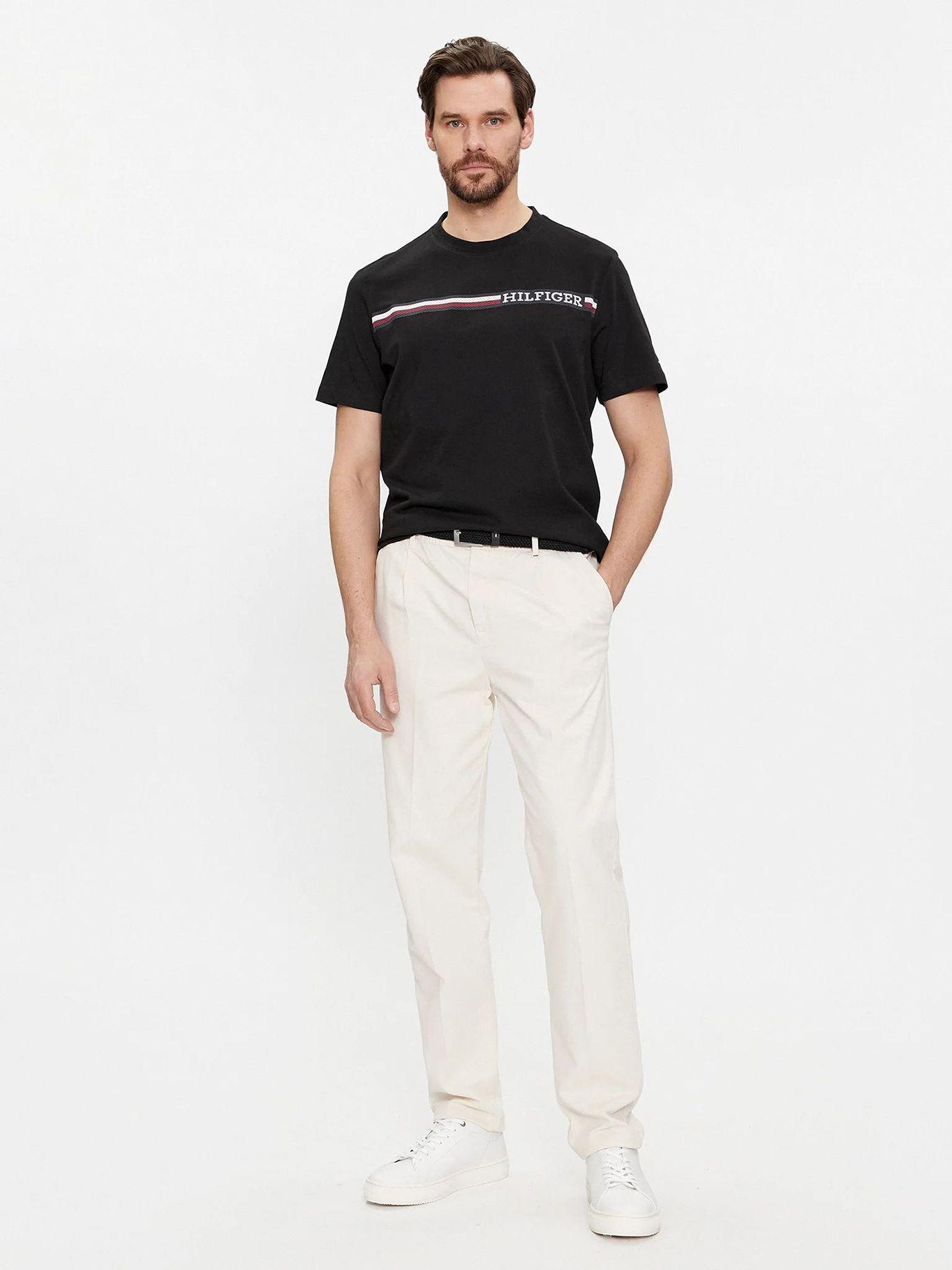 POLERA MONOTYPE STRIPE LOGO NEGRO TOMMY HILFIGER-1