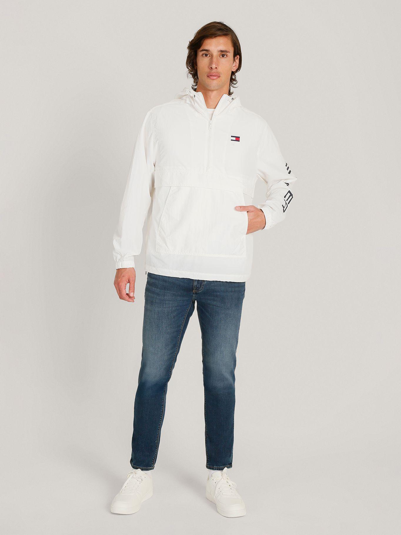 Chaqueta Impermeable De Cierre Blanco Tommy Hilfiger-1