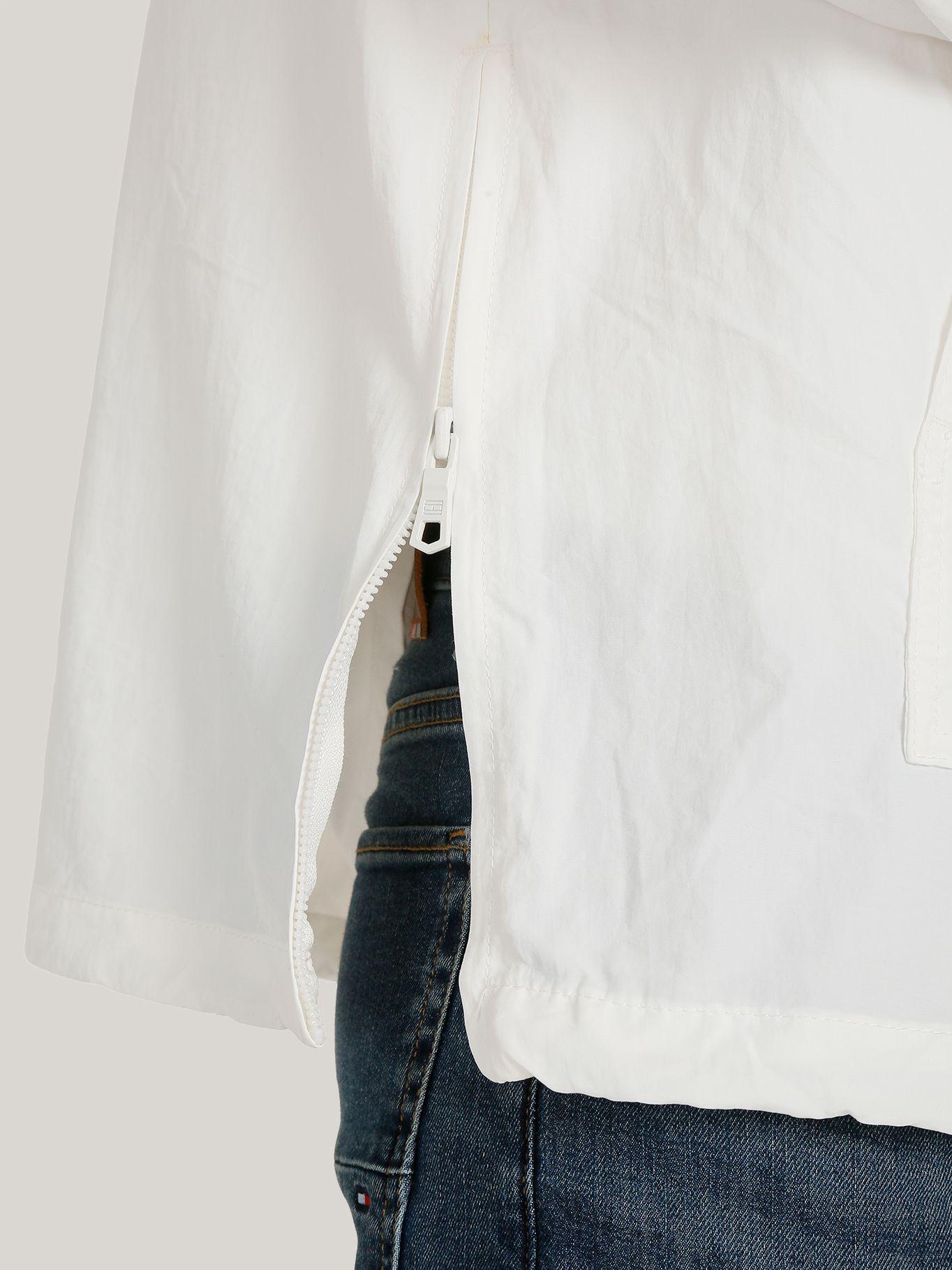 Chaqueta Impermeable De Cierre Blanco Tommy Hilfiger-4