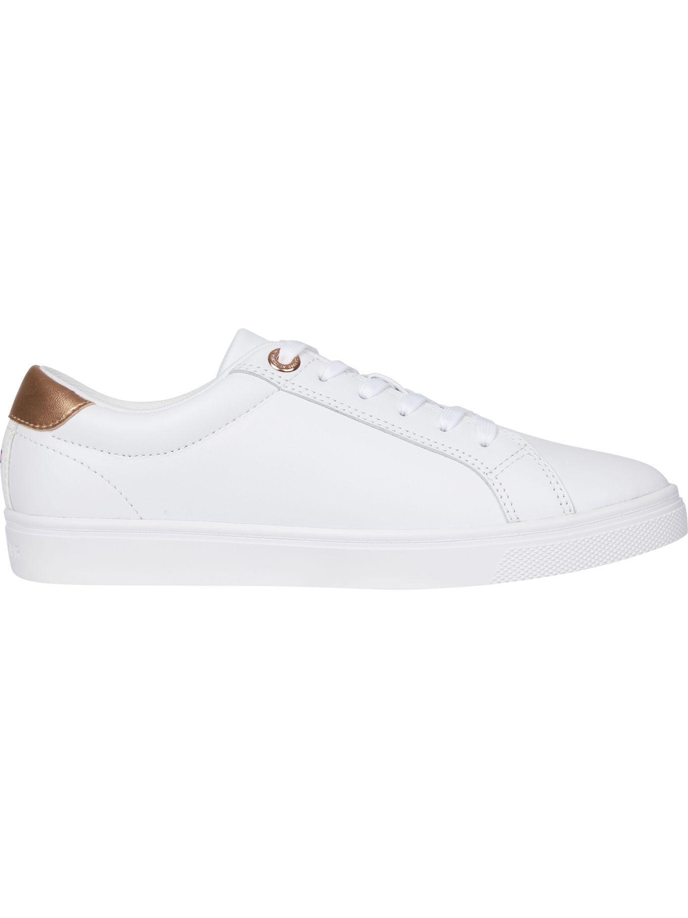 Zapatilla Elite De Cuero Blanco Tommy Hilfiger-3