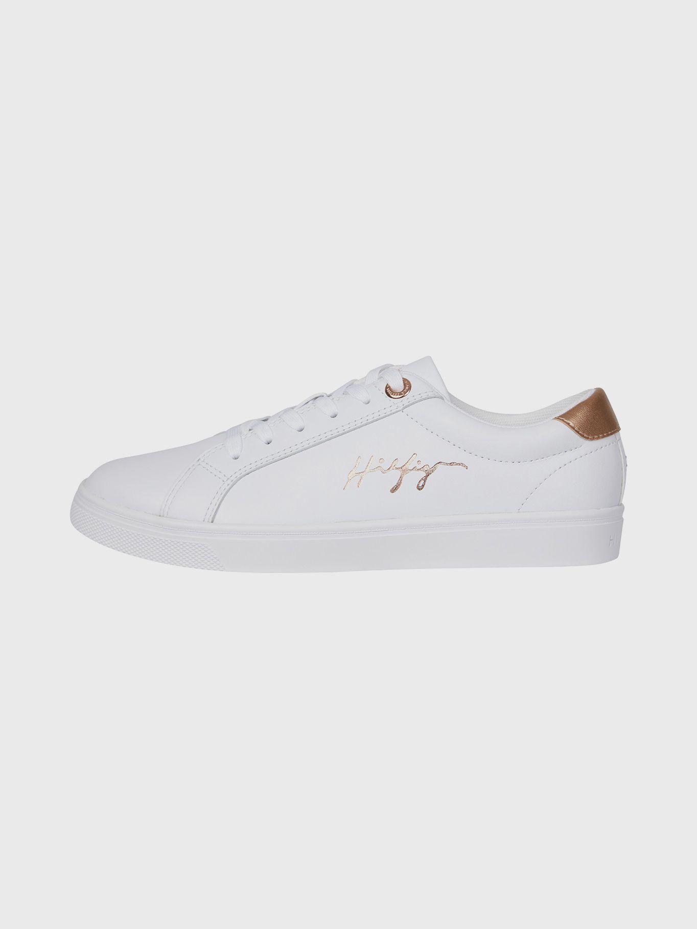 Zapatilla Elite De Cuero Blanco Tommy Hilfiger-4