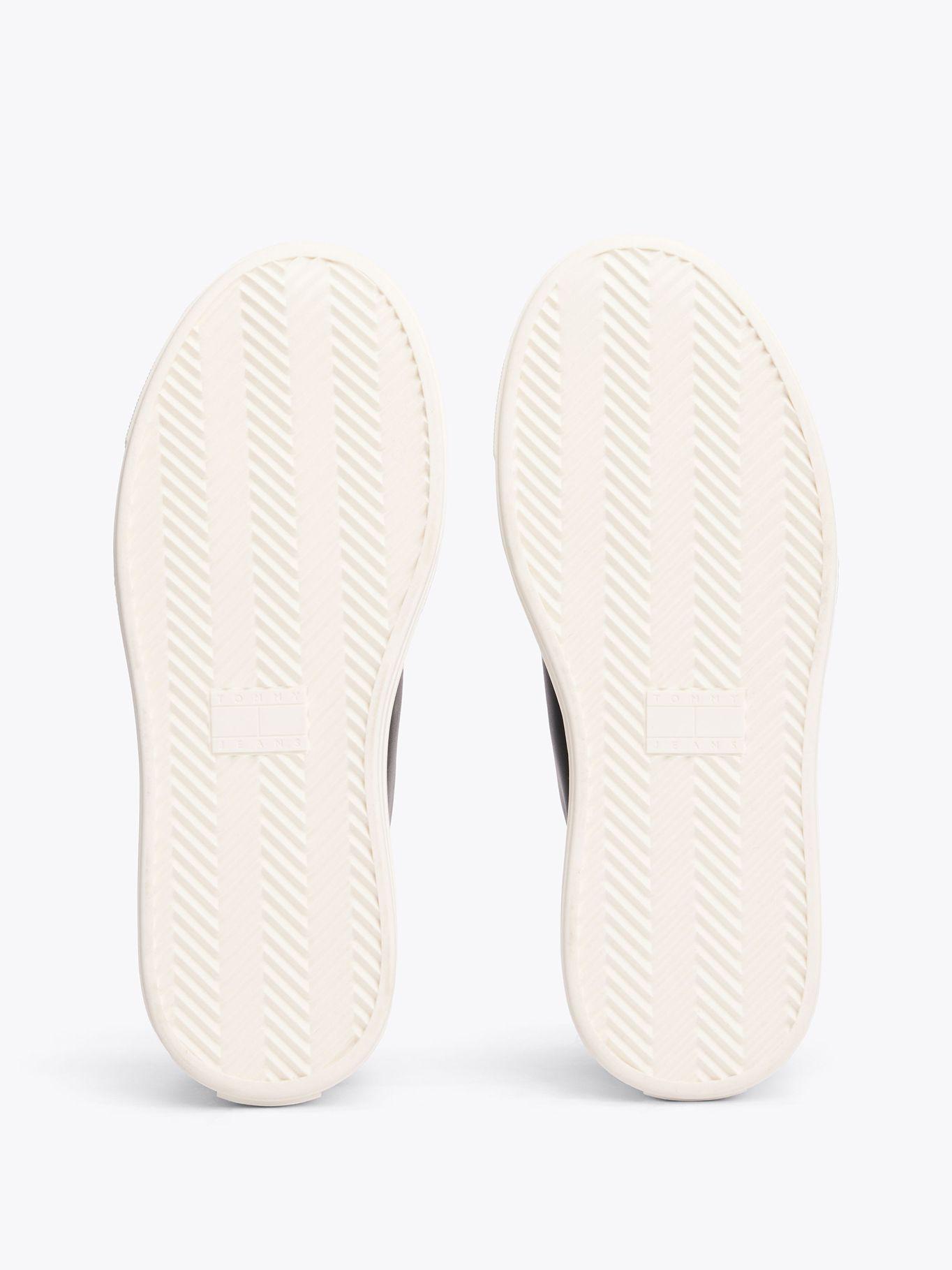 Zapatillas Foxing Vulcanizadas De Cuero Negro Tommy Jeans-3