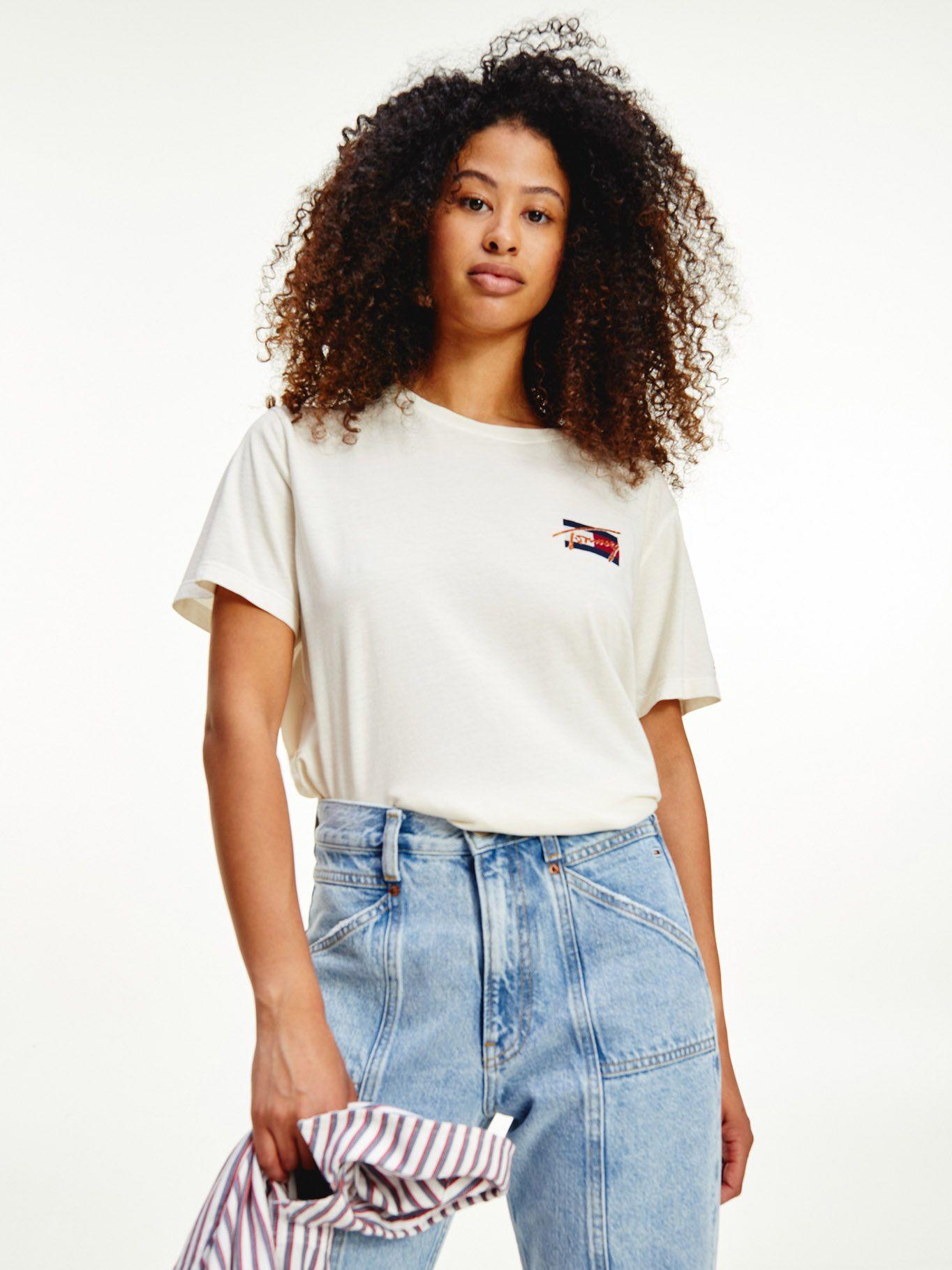Polera Relaxed Vintage Blanco Tommy Jeans A2-0
