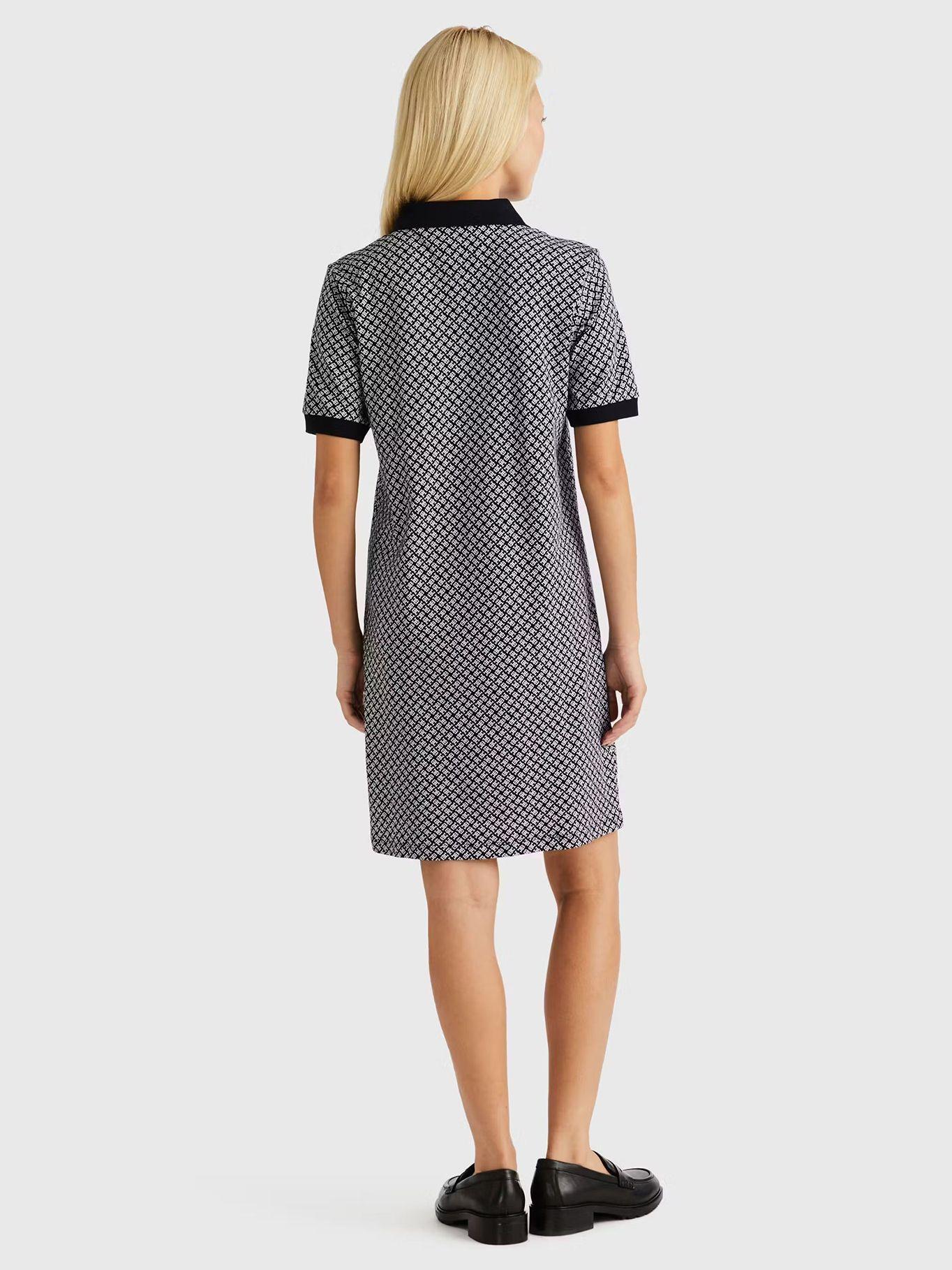 Vestido Polo Estampado Monogram Azul Tommy Hilfiger-2