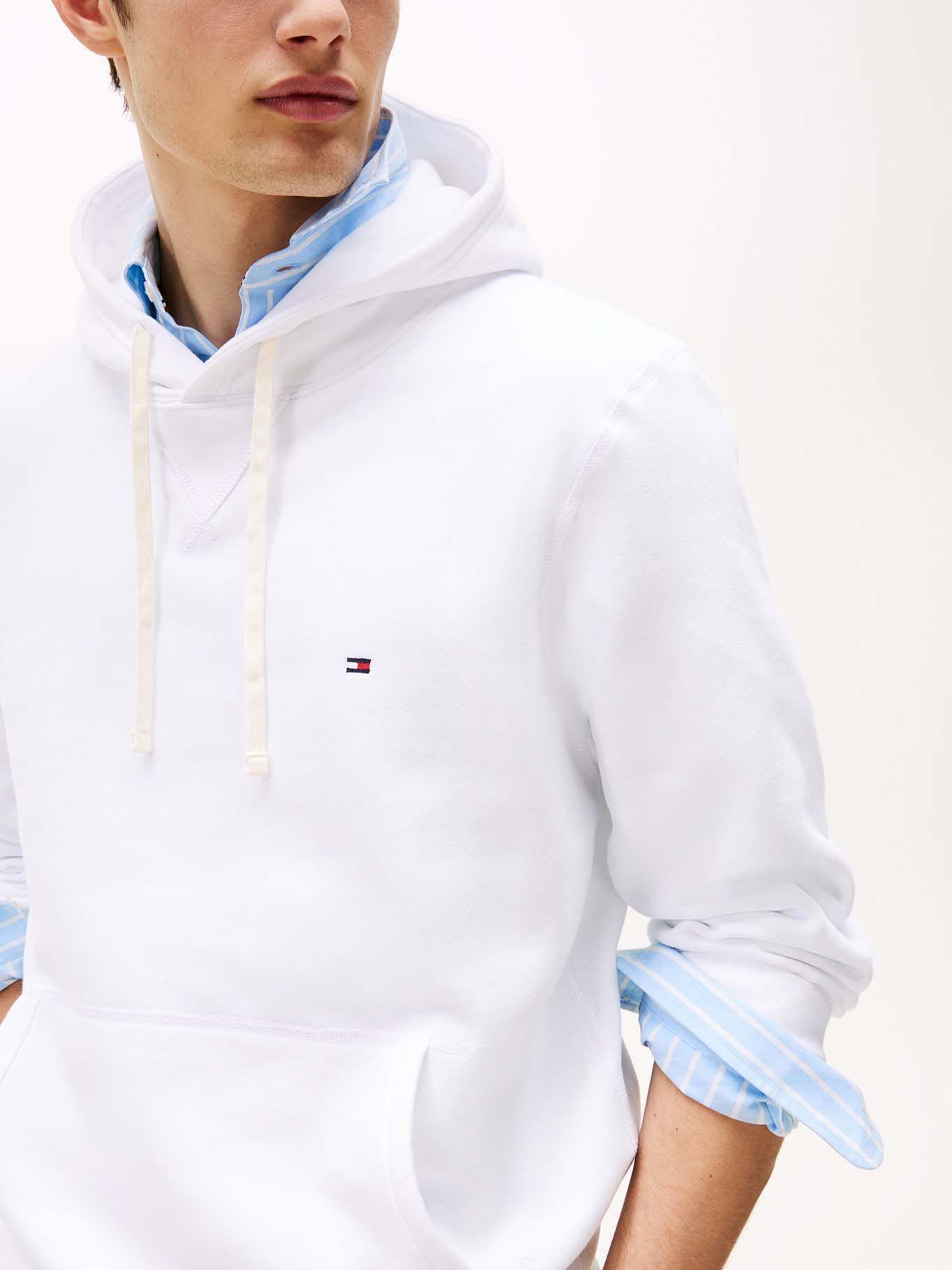 Polerón Hoodie Essential Con Logo Blanco Tommy Hilfiger-3