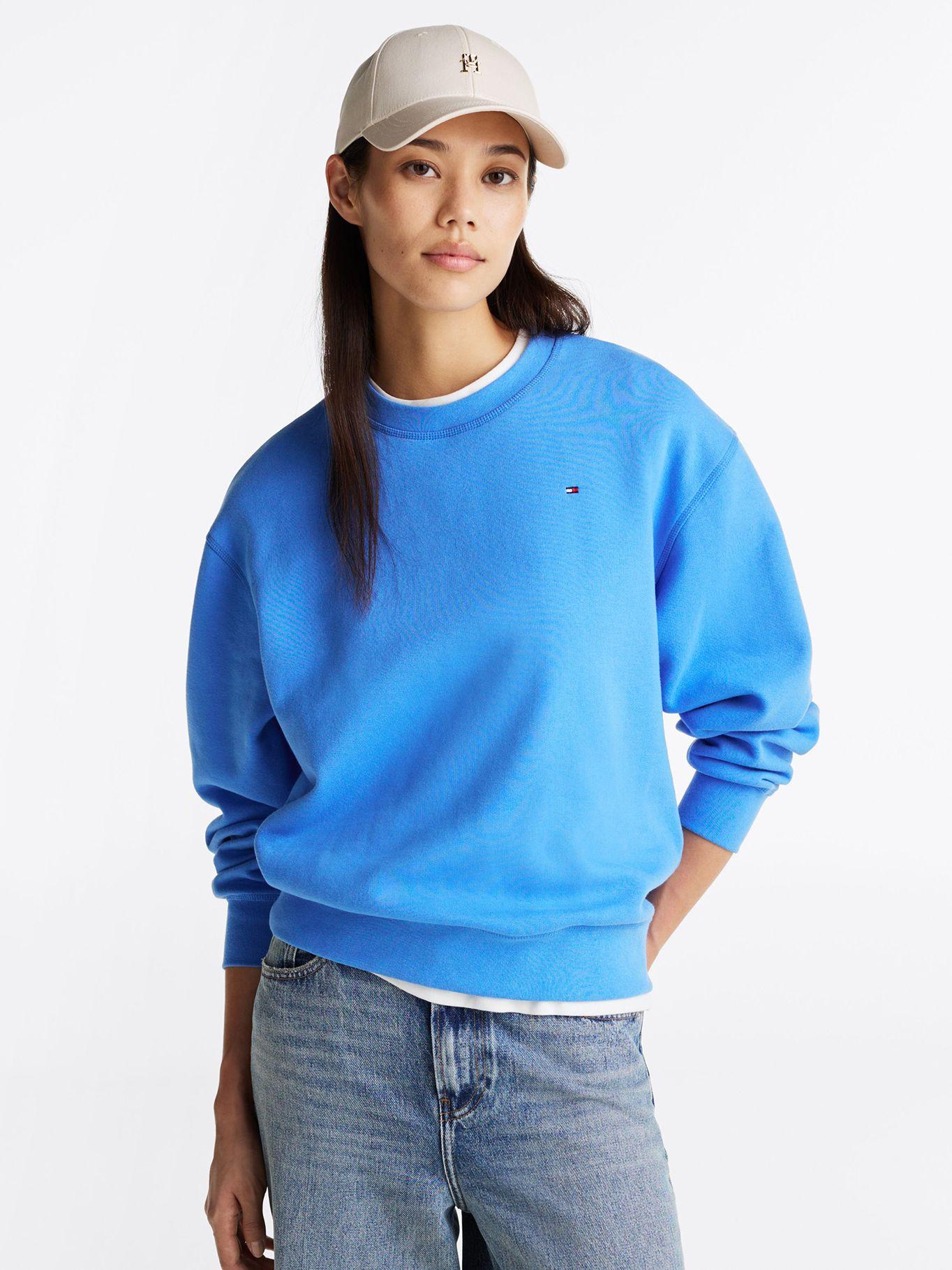 Polerón Con Logo Bordado Regular Fit Azul Tommy Hilfiger-0