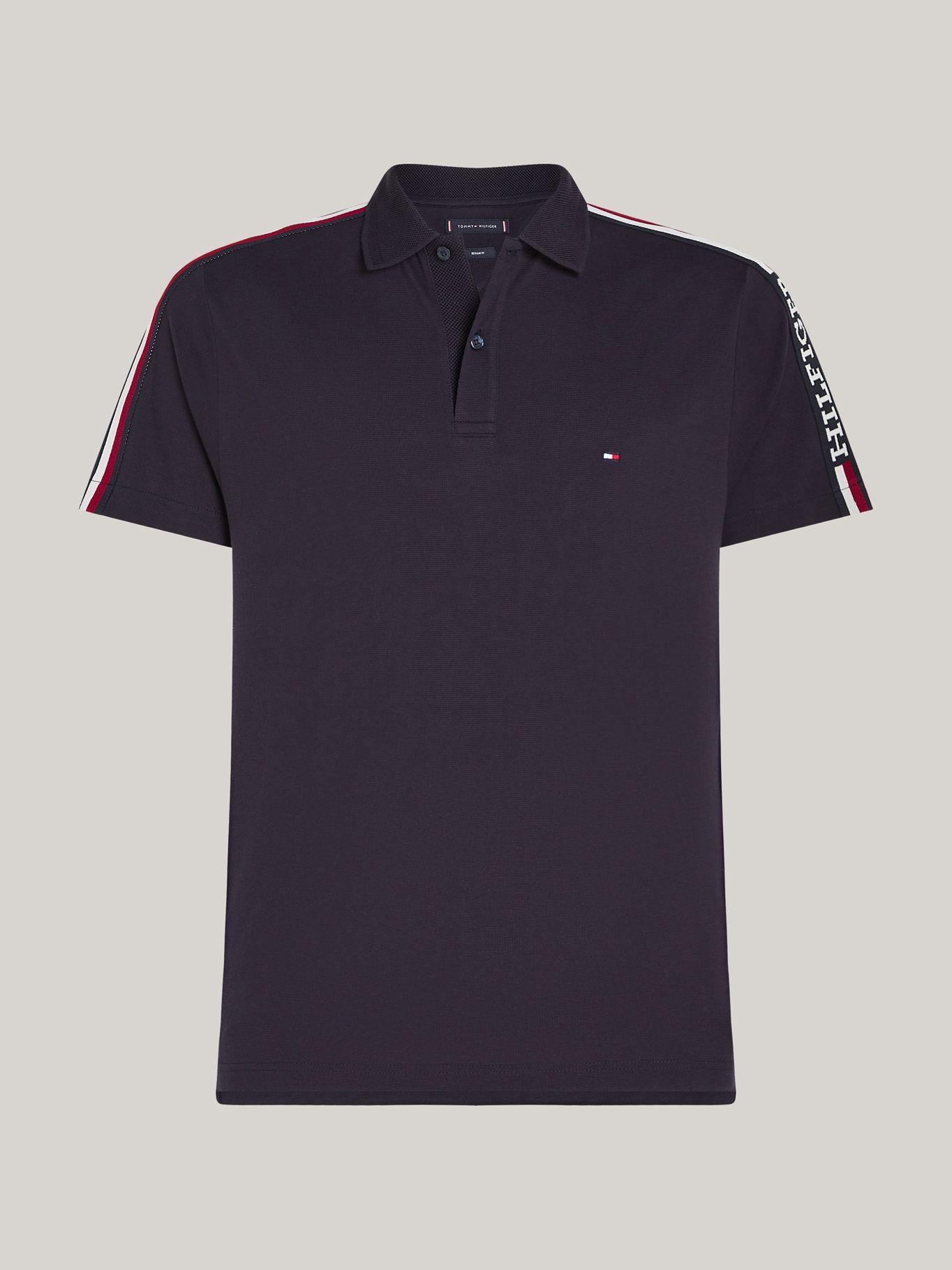 POLO GLOBAL STRIPE MONOTYPE AZUL TOMMY HILFIGER-4