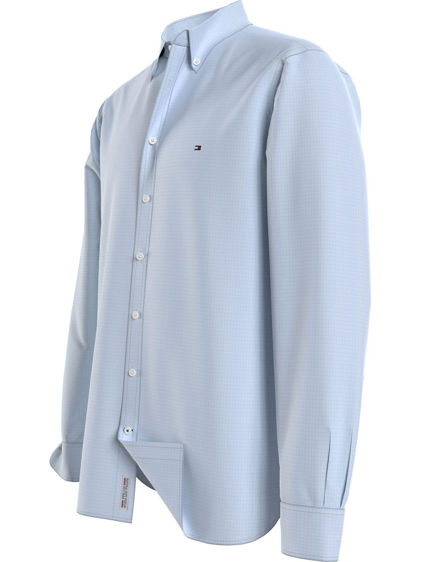 Camisa Popelín Regular Celeste Tommy Hilfiger A2-2