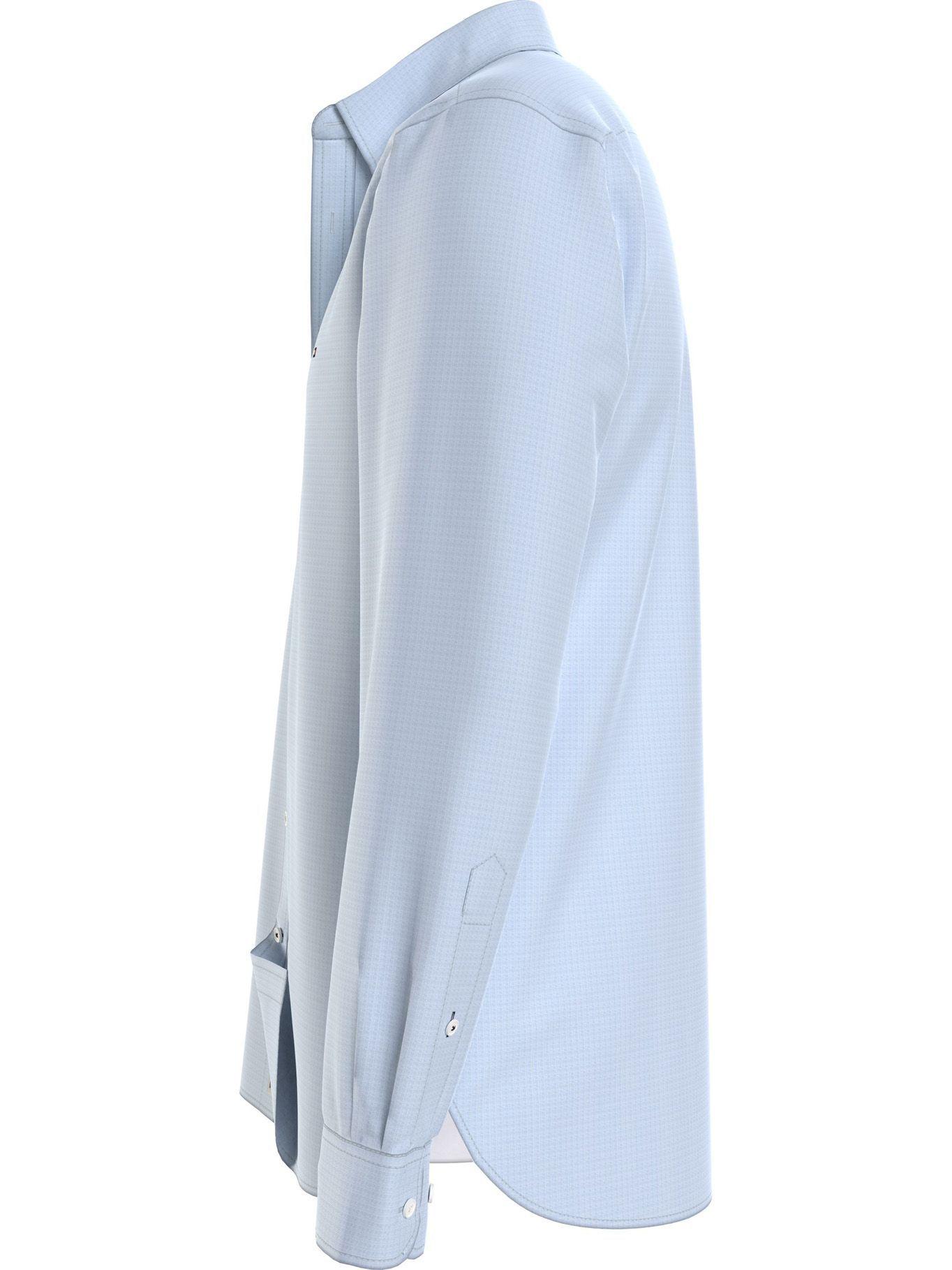 Camisa Popelín Regular Celeste Tommy Hilfiger A2-3