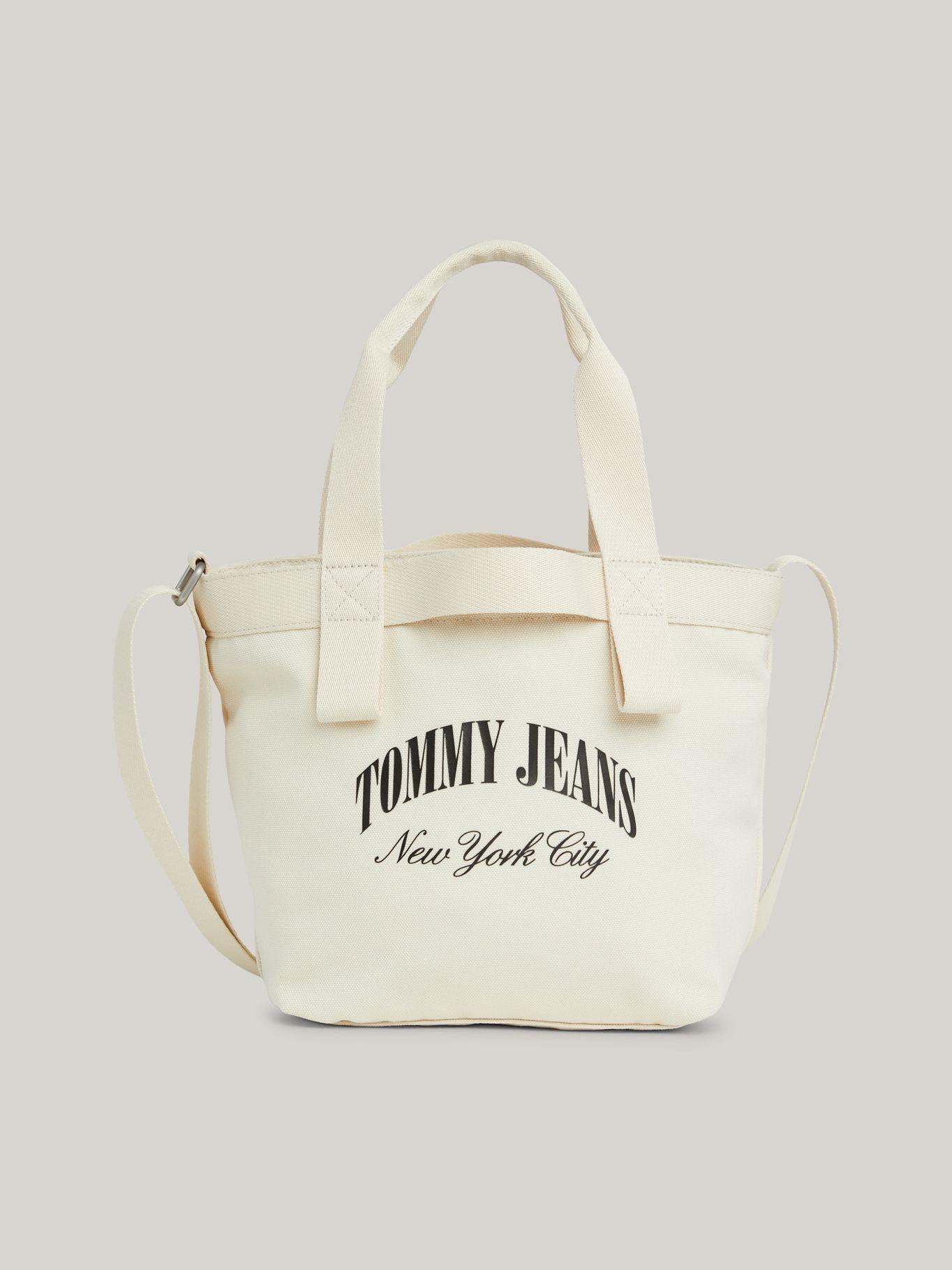 Tote De Lona Con Logo Nyc Beige Tommy Hilfiger-0