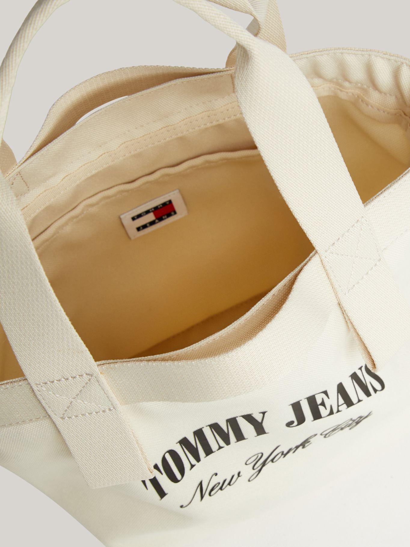 Tote De Lona Con Logo Nyc Beige Tommy Hilfiger-3