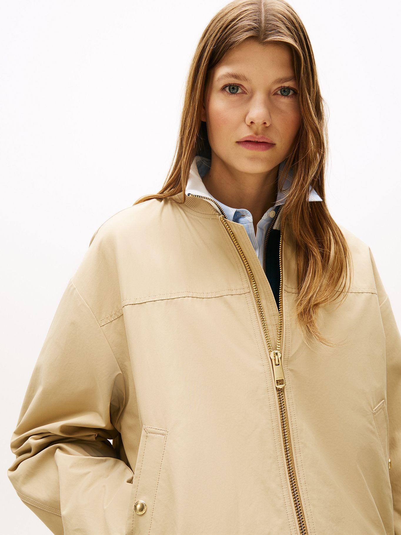 Chaqueta Bomber Solid Con Logo Beige Tommy Hilfiger-3