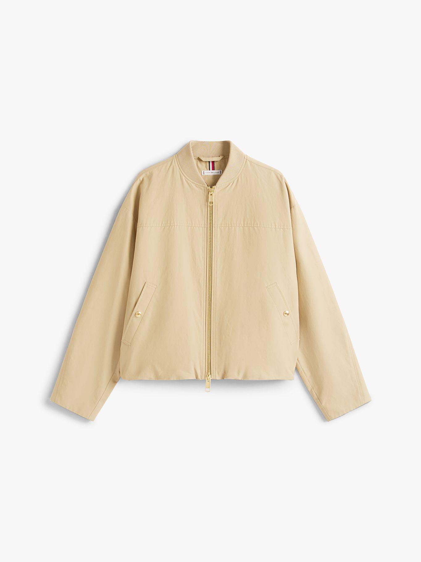 Chaqueta Bomber Solid Con Logo Beige Tommy Hilfiger-4