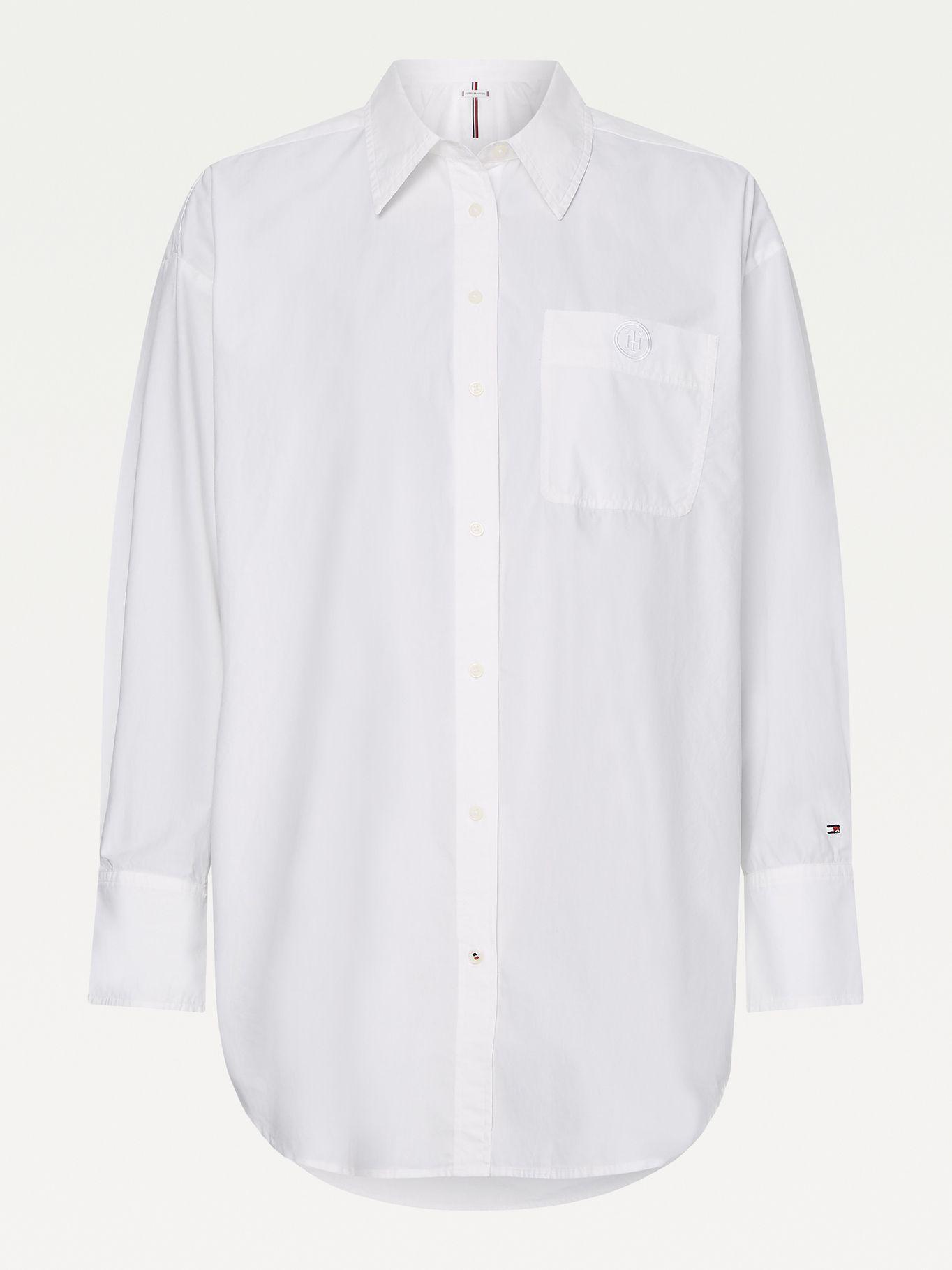 Blusa Boyfriend Blanco Tommy Hilfiger MY2-3