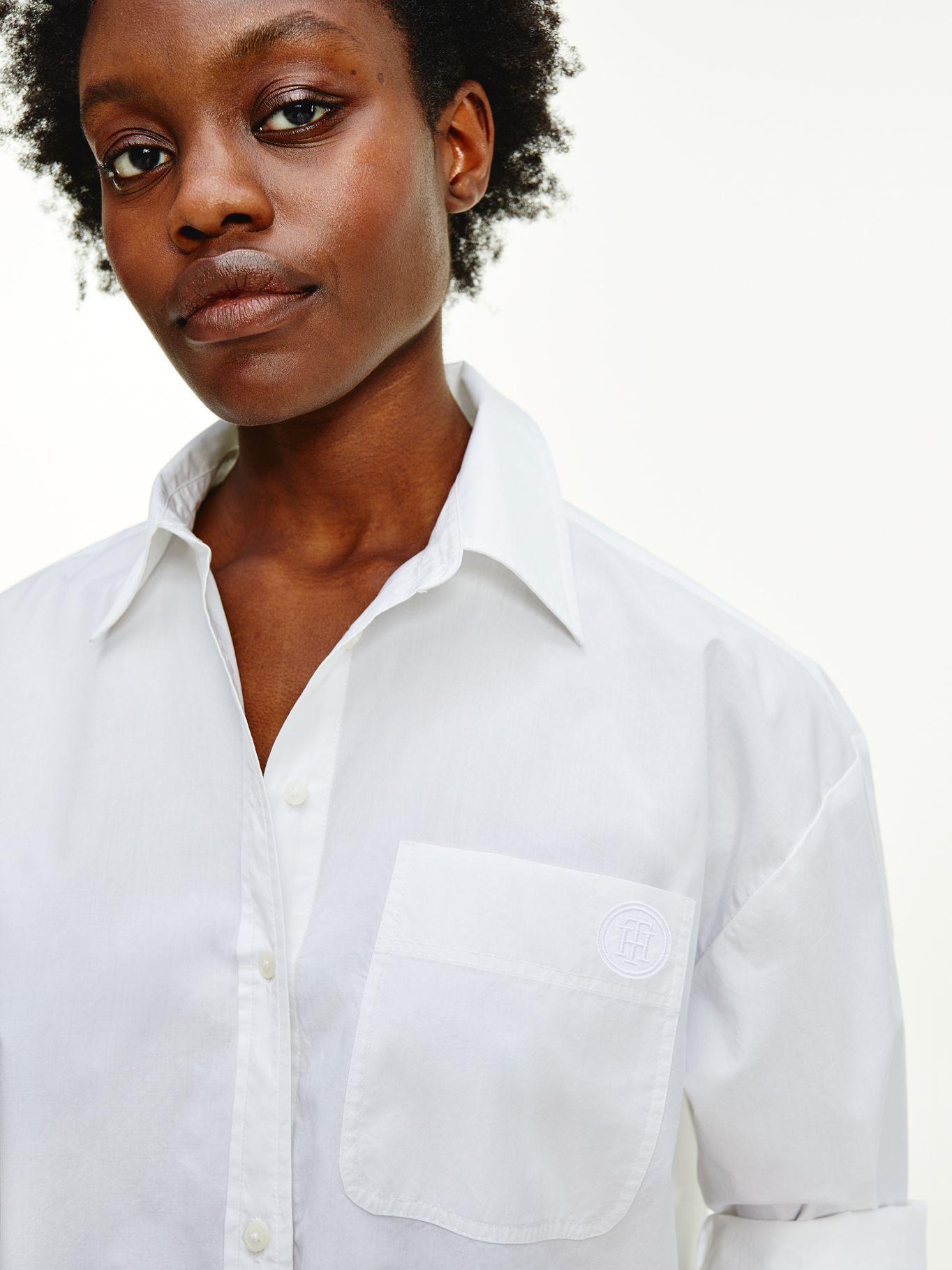 Blusa Boyfriend Blanco Tommy Hilfiger MY2-2