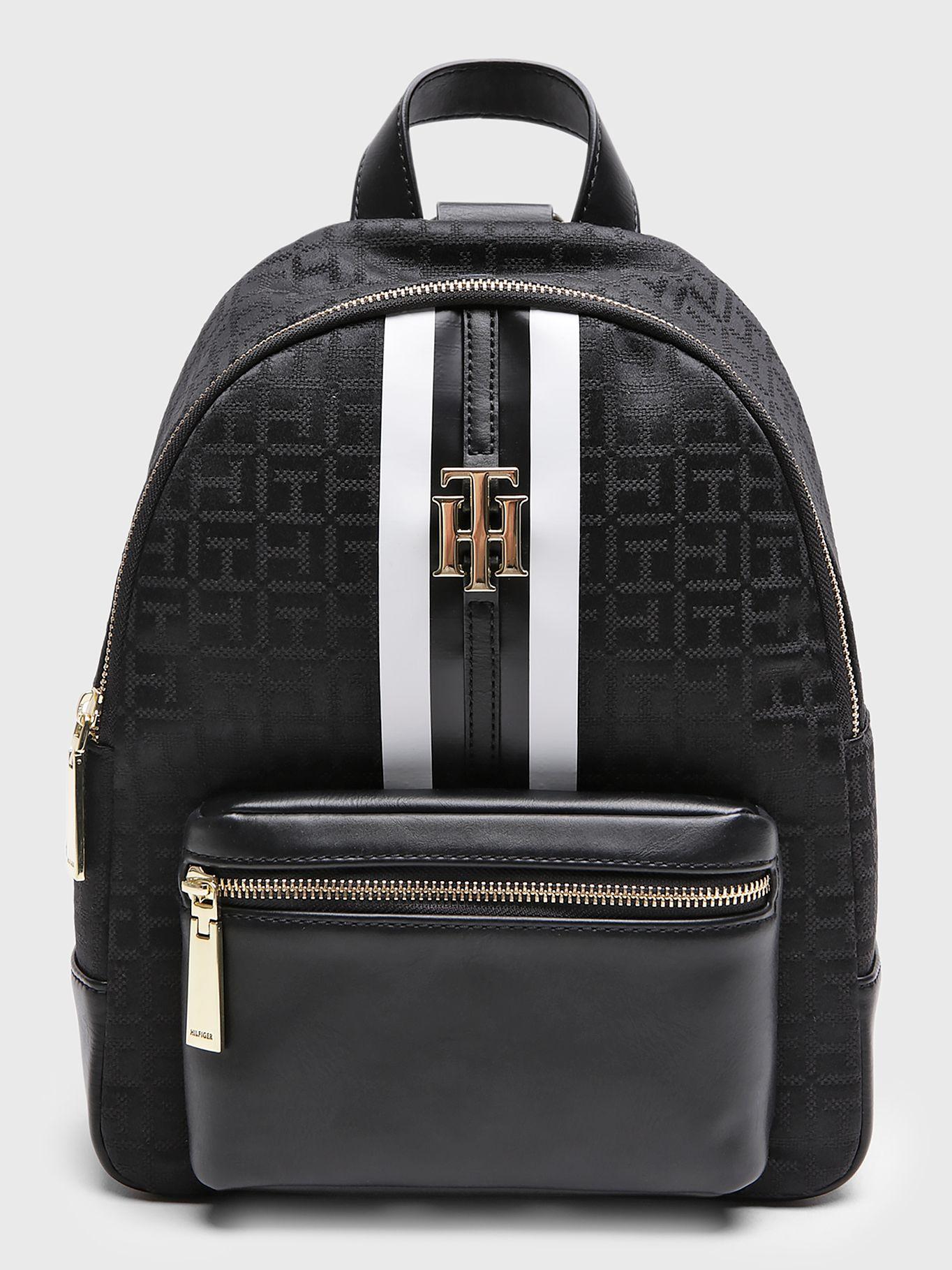 Mochila Diseño Jacquard Con Logo Negro Tommy Hilfiger-0