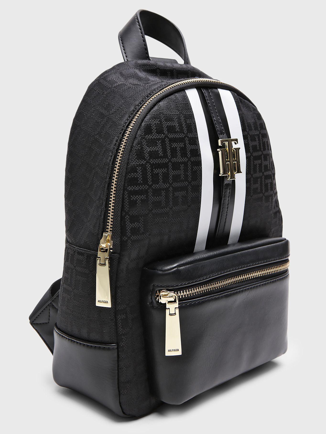Mochila Diseño Jacquard Con Logo Negro Tommy Hilfiger-1