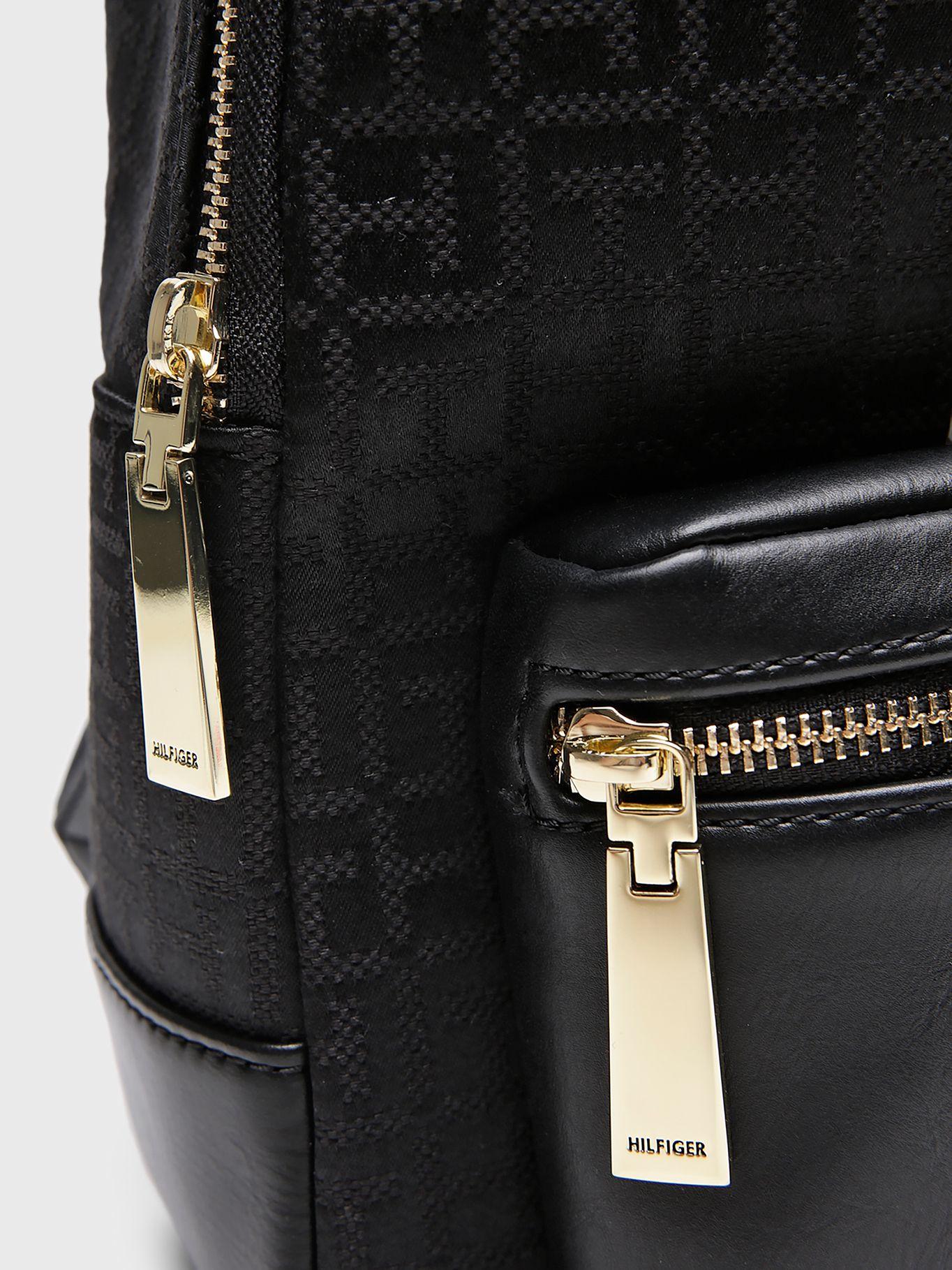 Mochila Diseño Jacquard Con Logo Negro Tommy Hilfiger-2