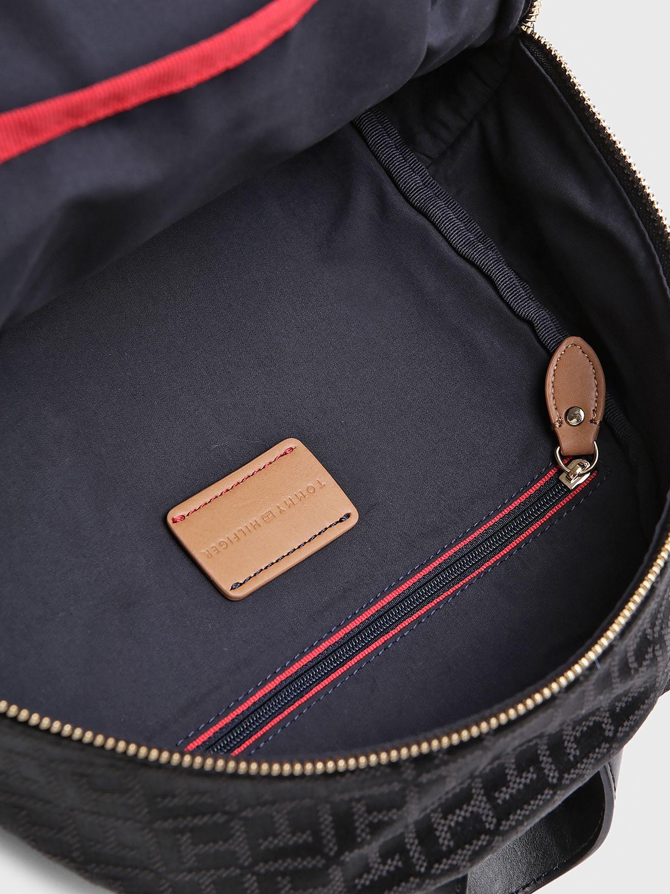 Mochila Diseño Jacquard Con Logo Negro Tommy Hilfiger-3