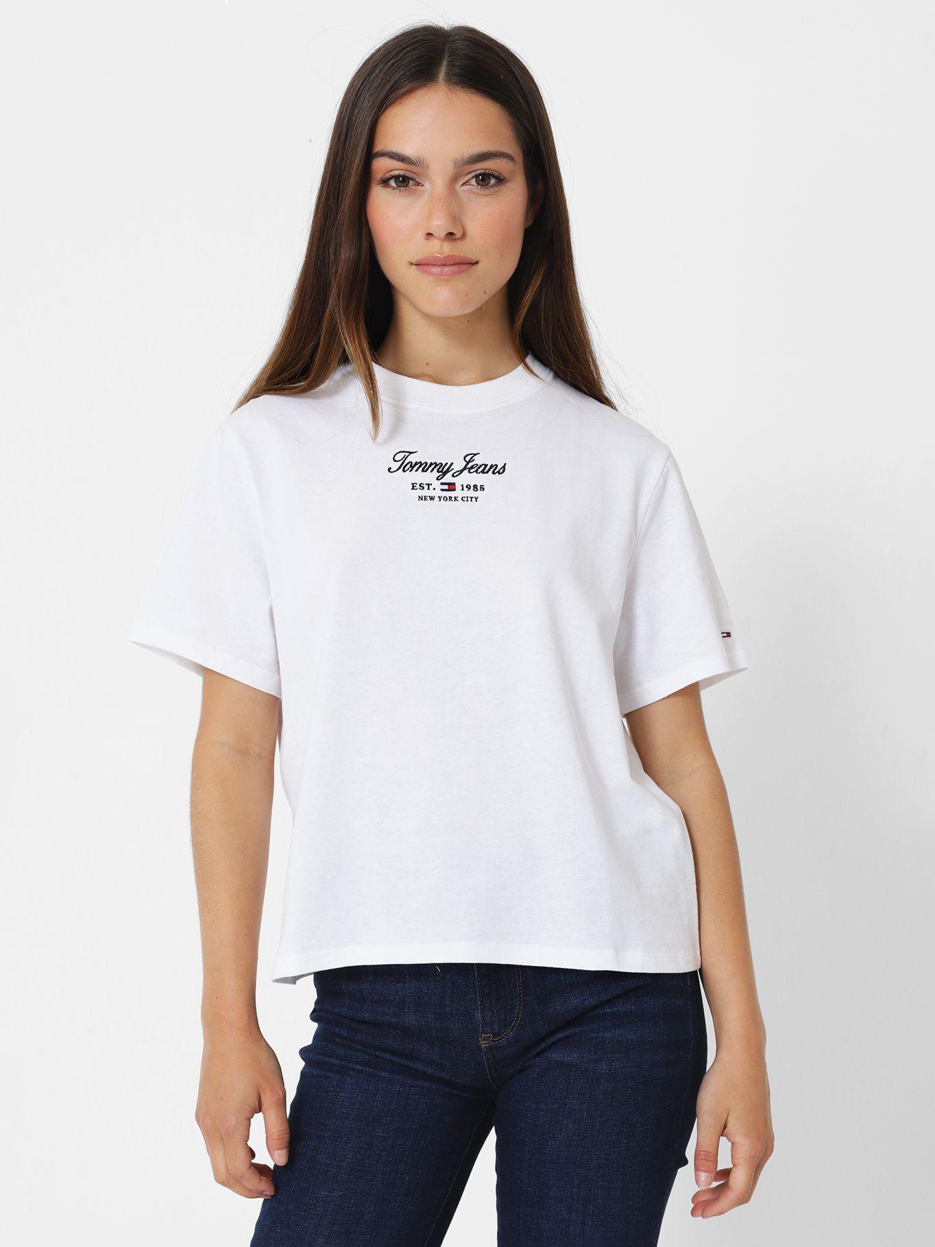 Polera Essential Classic Con Logo Blanco Tommy Jeans-0