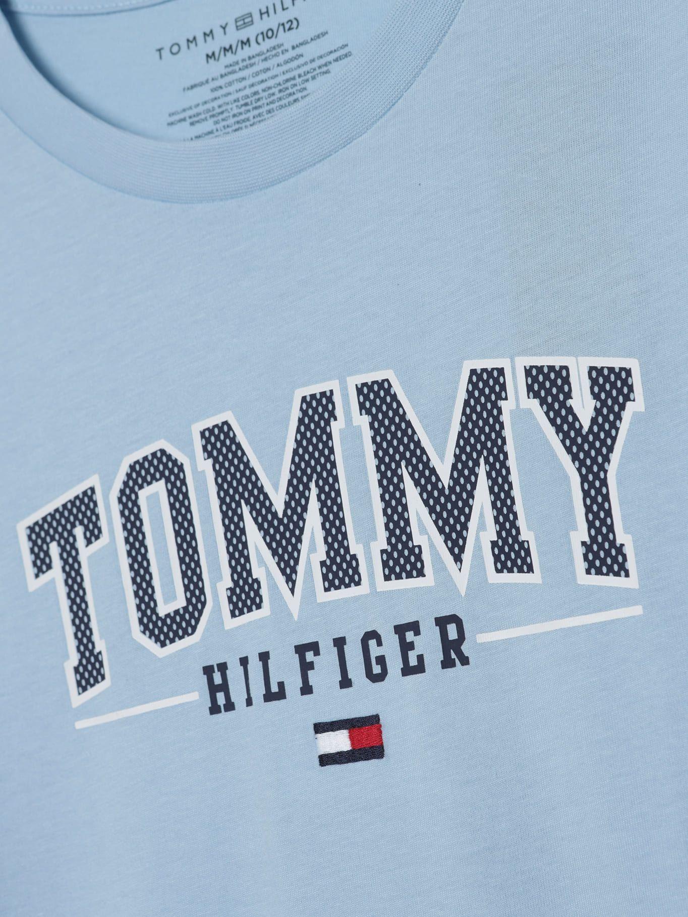 Polera De Niño Archive Con Logo Celeste Tommy Hilfiger-2