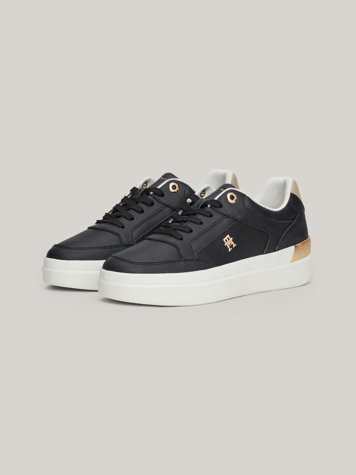 Zapatillas Feminine Court Con Logo Negro Tommy Hilfiger-0