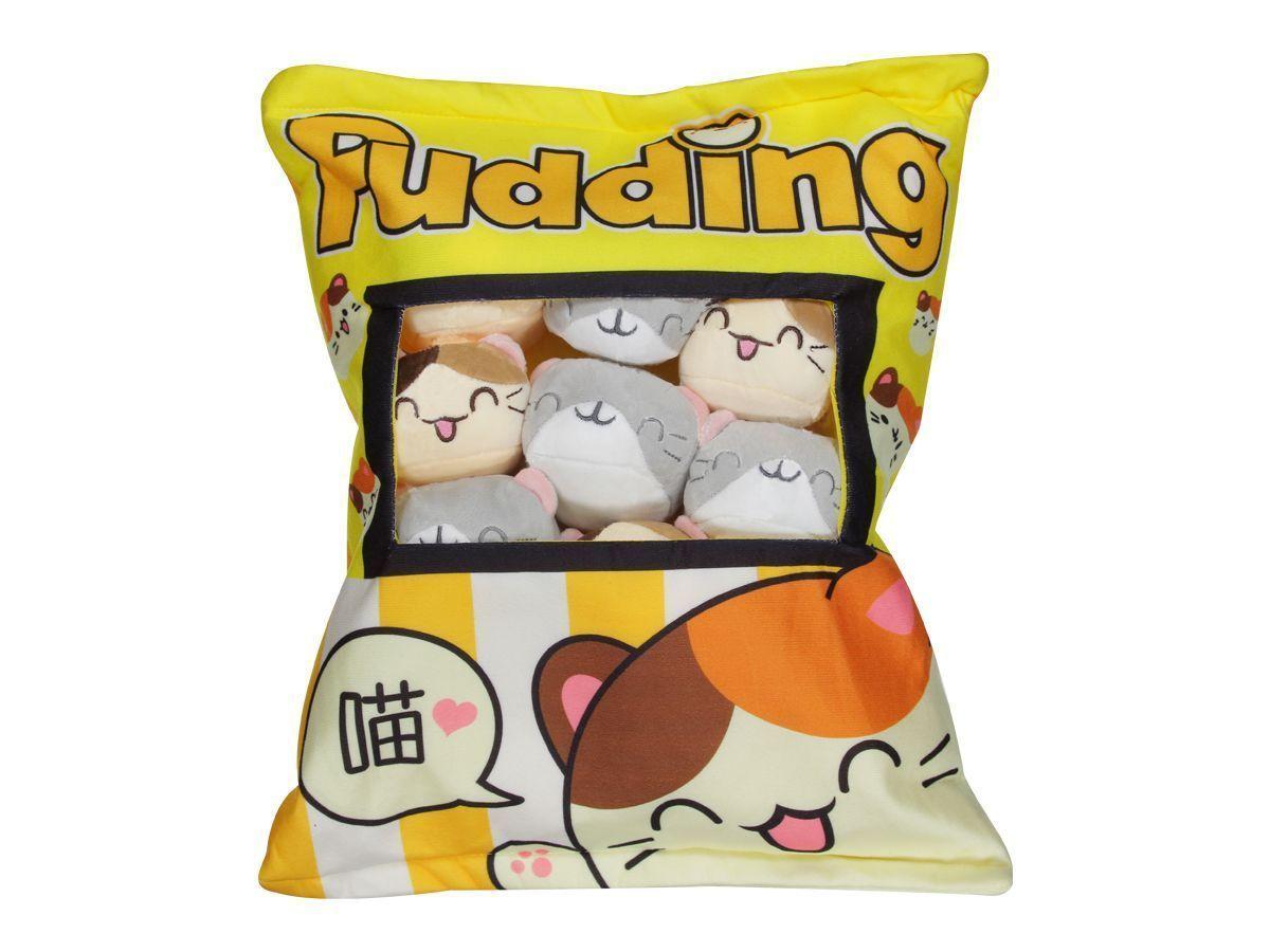 Almohada rellena de peluches Gatito amarillo-0