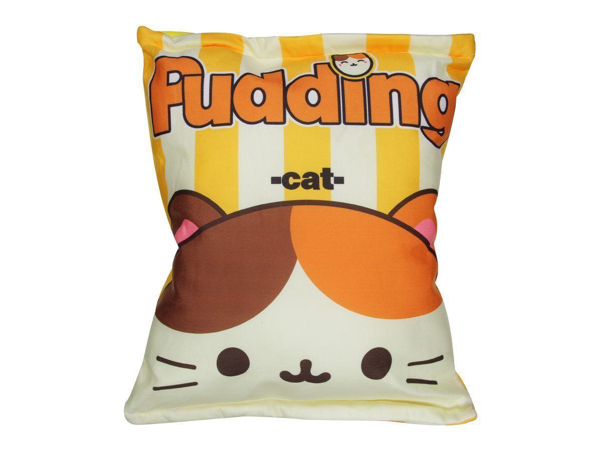 Almohada rellena de peluches Gatito amarillo-1