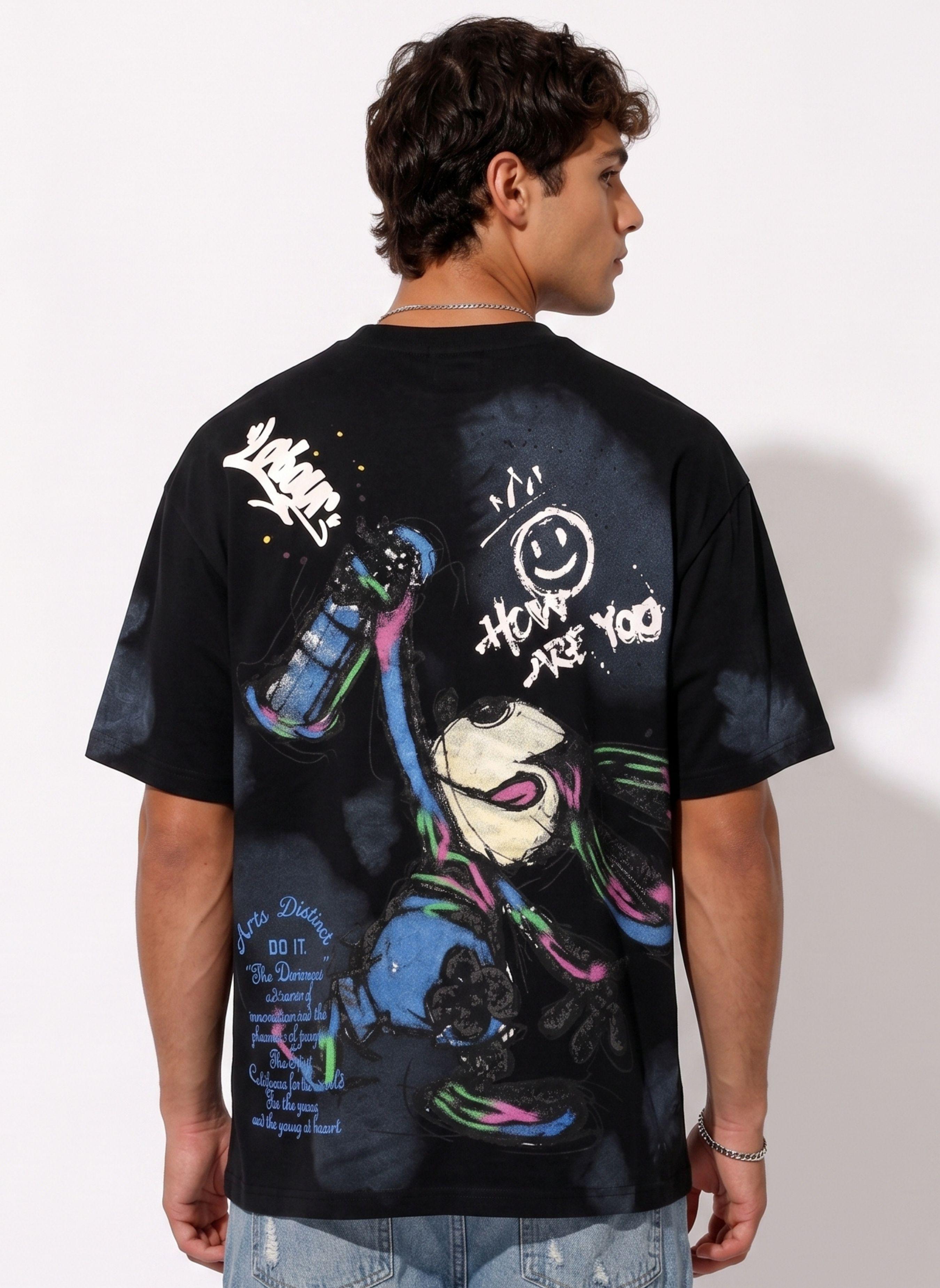 Polera Oversize Diseños Urbanos Hombre-0