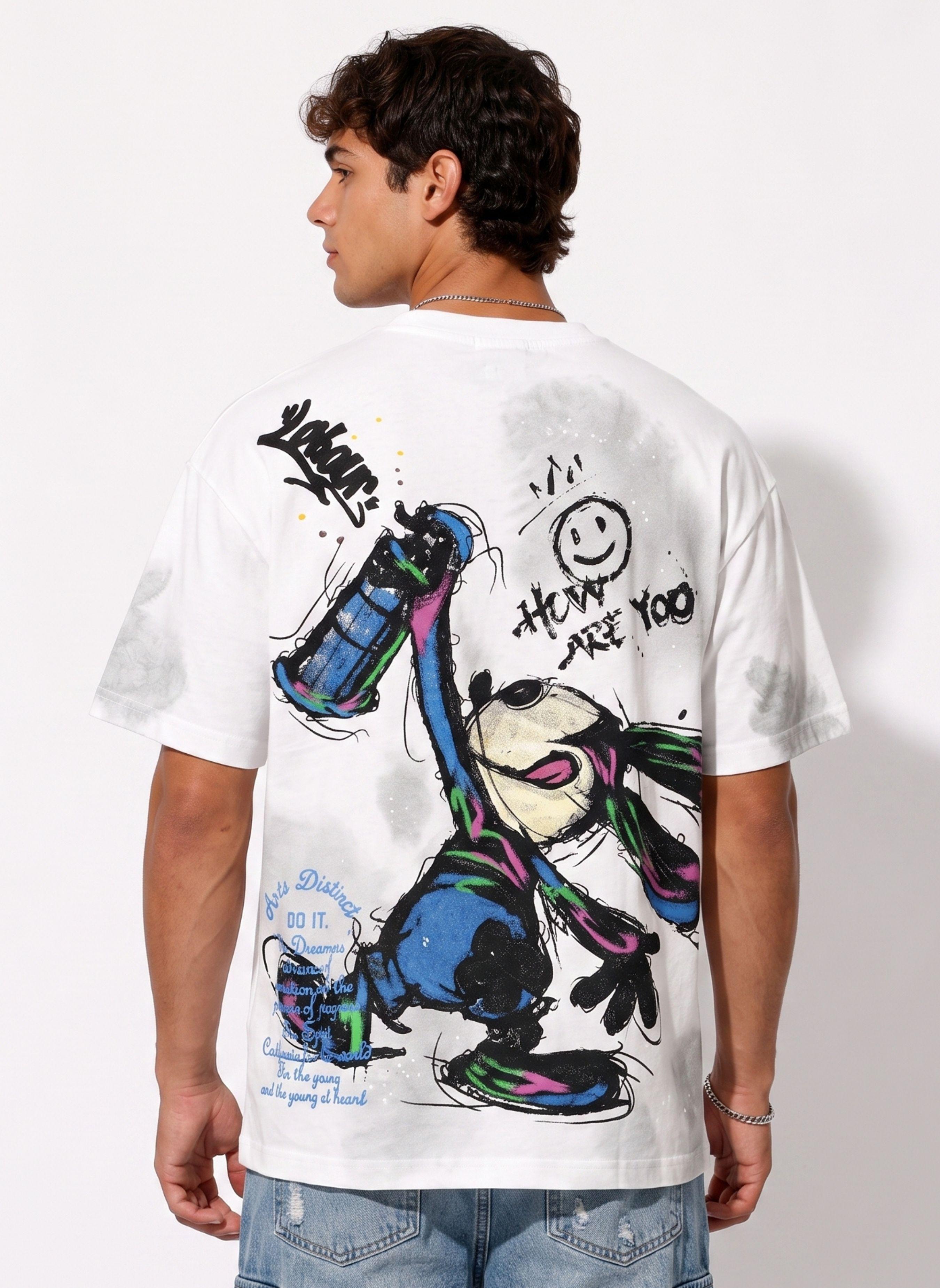 Polera Oversize Diseños Urbanos Hombre-0