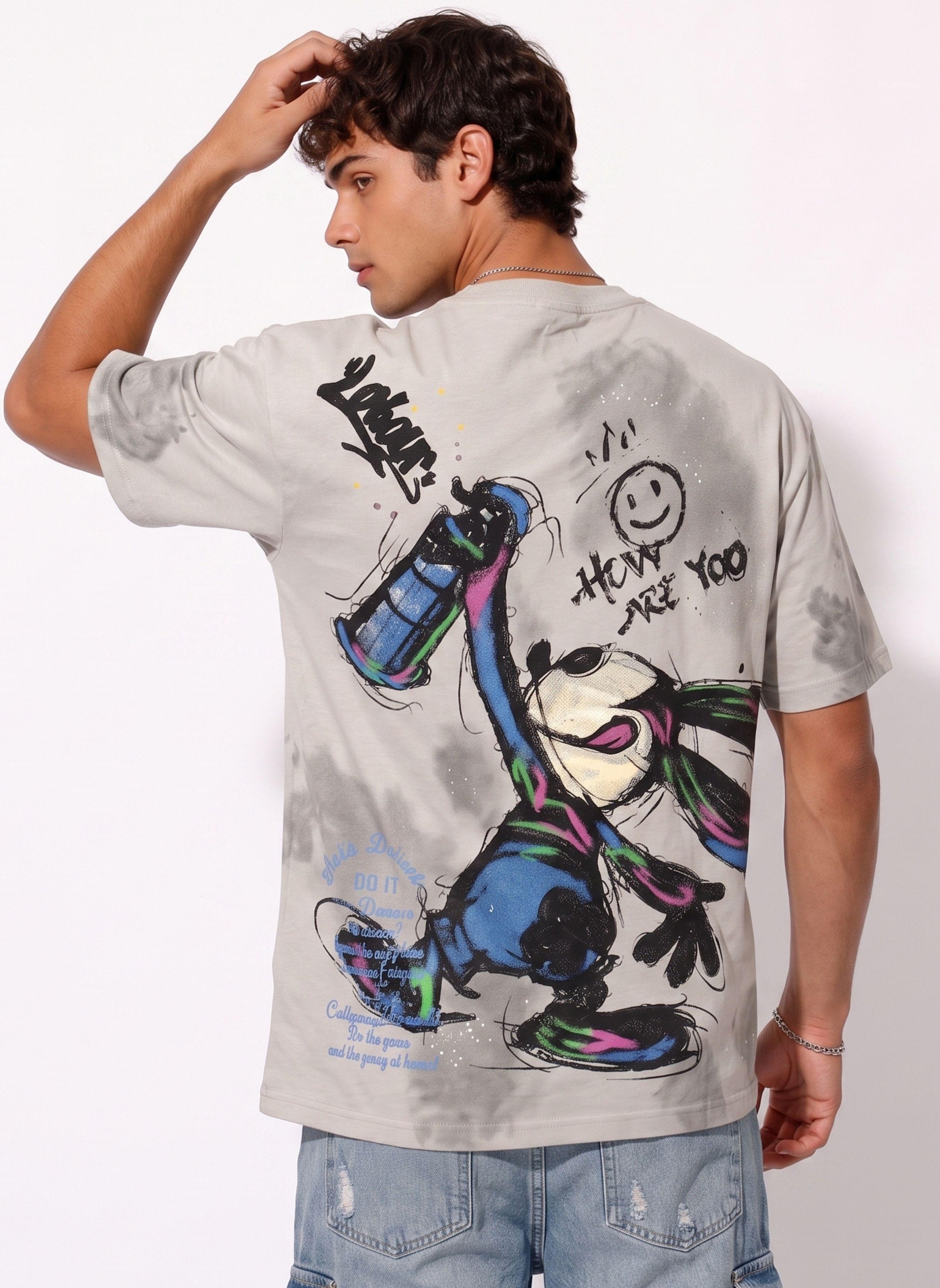 Polera Oversize Diseños Urbanos Hombre-0