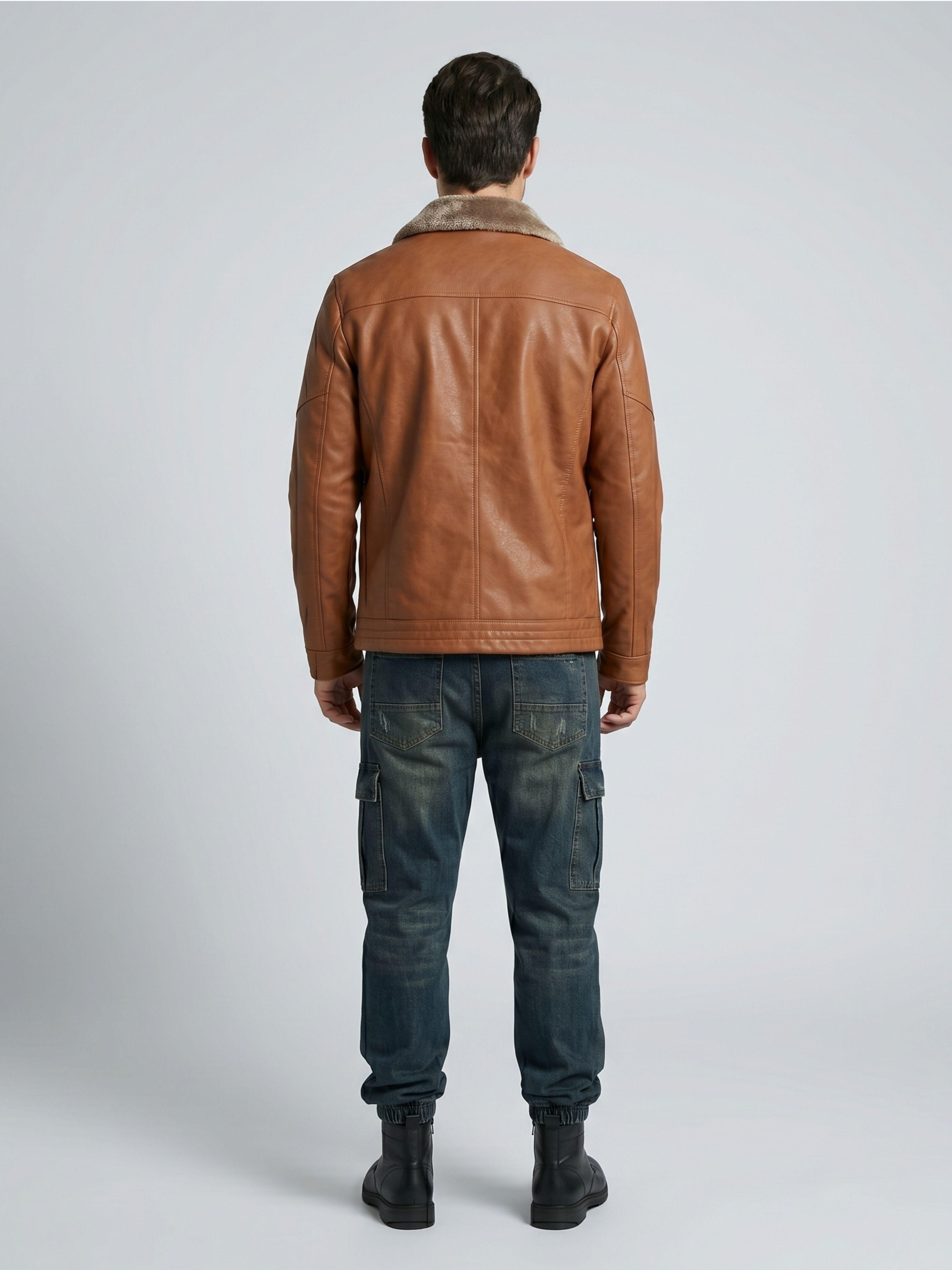 Chaqueta Ecocuero Soft Estonia Hombre-2
