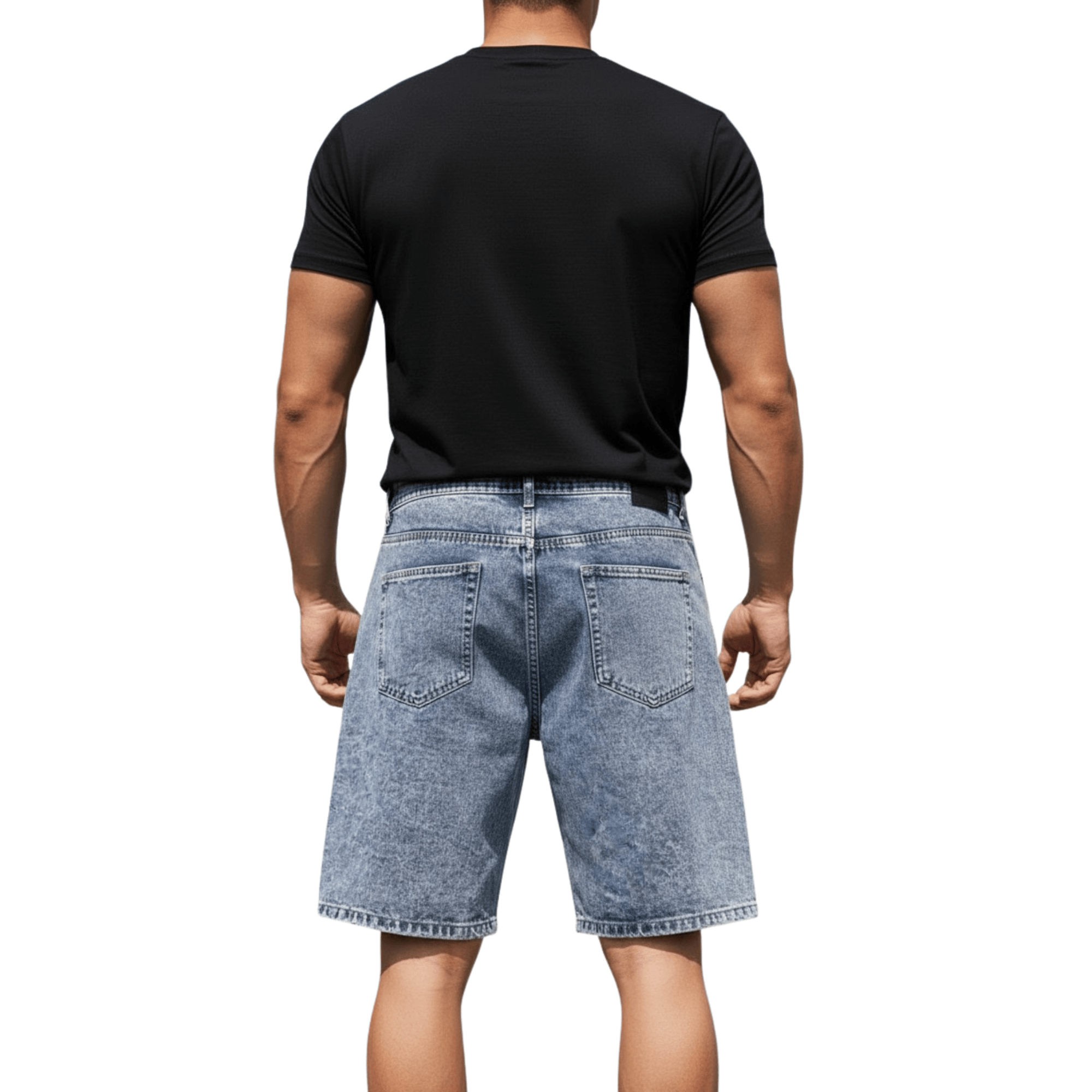 Short Jeans Multicargo Hombre-1