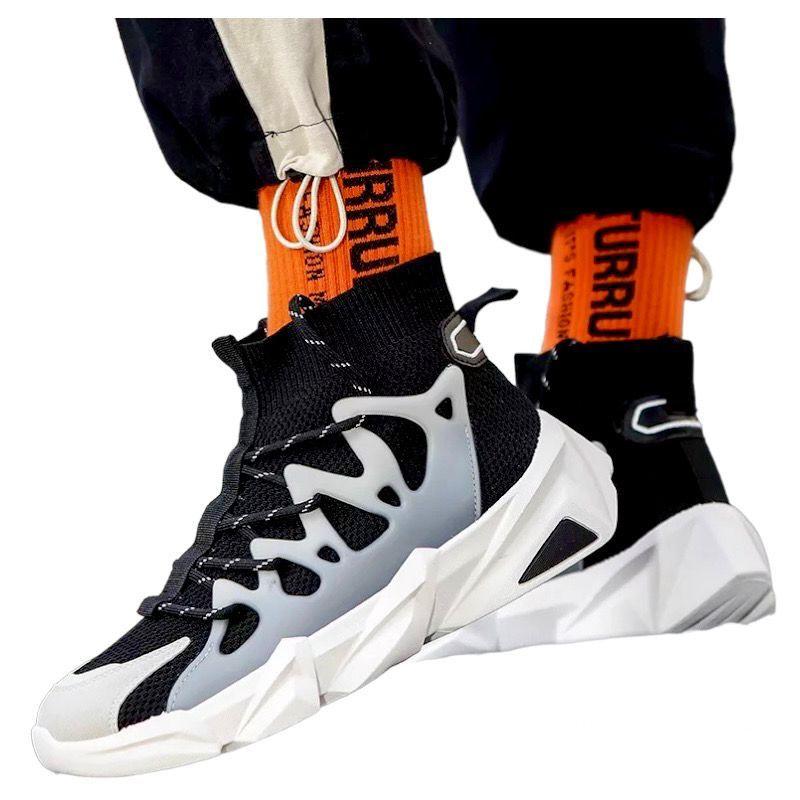 Zapatilla Urabana Caño Treck Hombre Negra-0