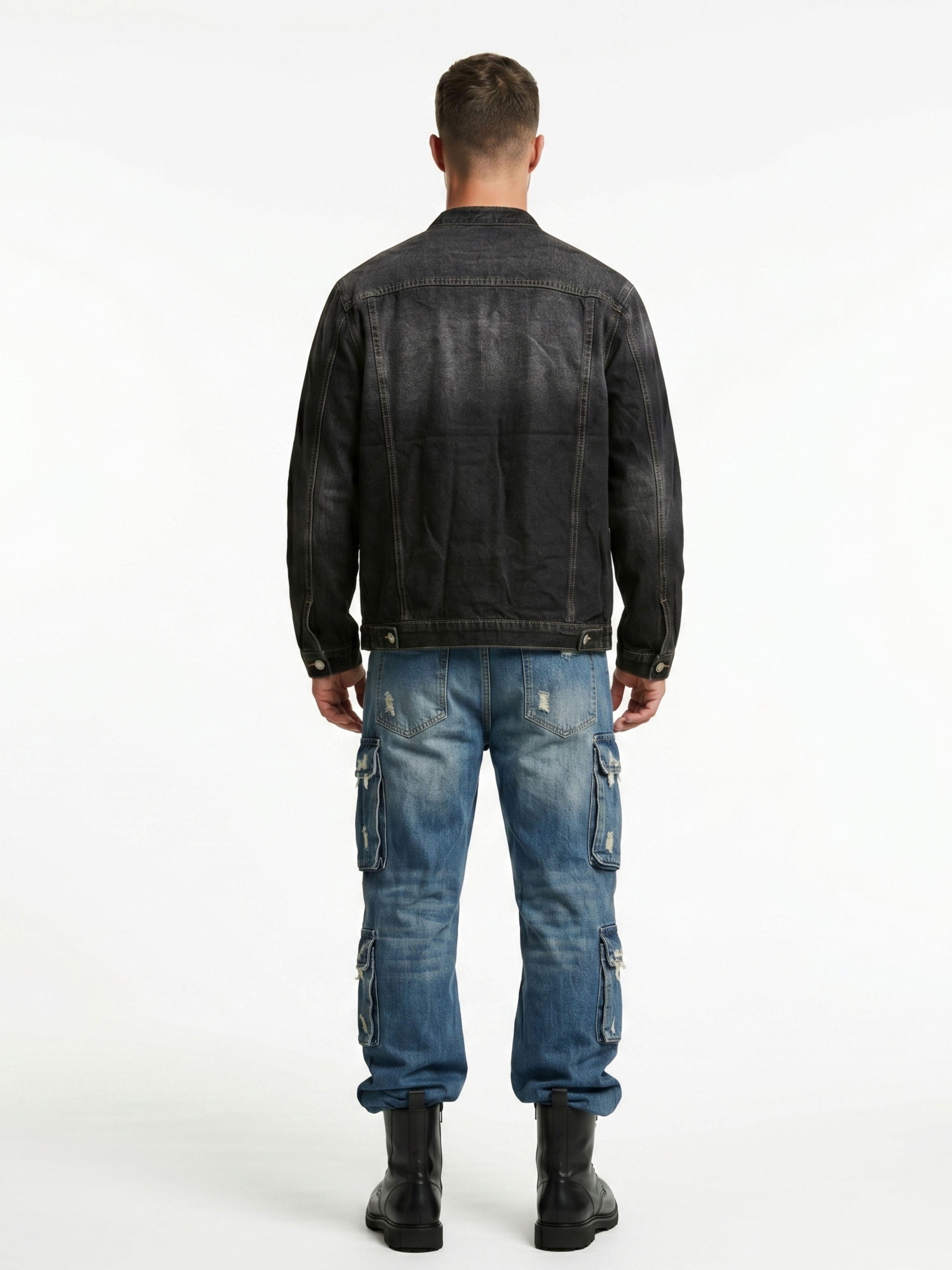 Chaqueta Mezclilla Denim Mao Hombre Orion-2